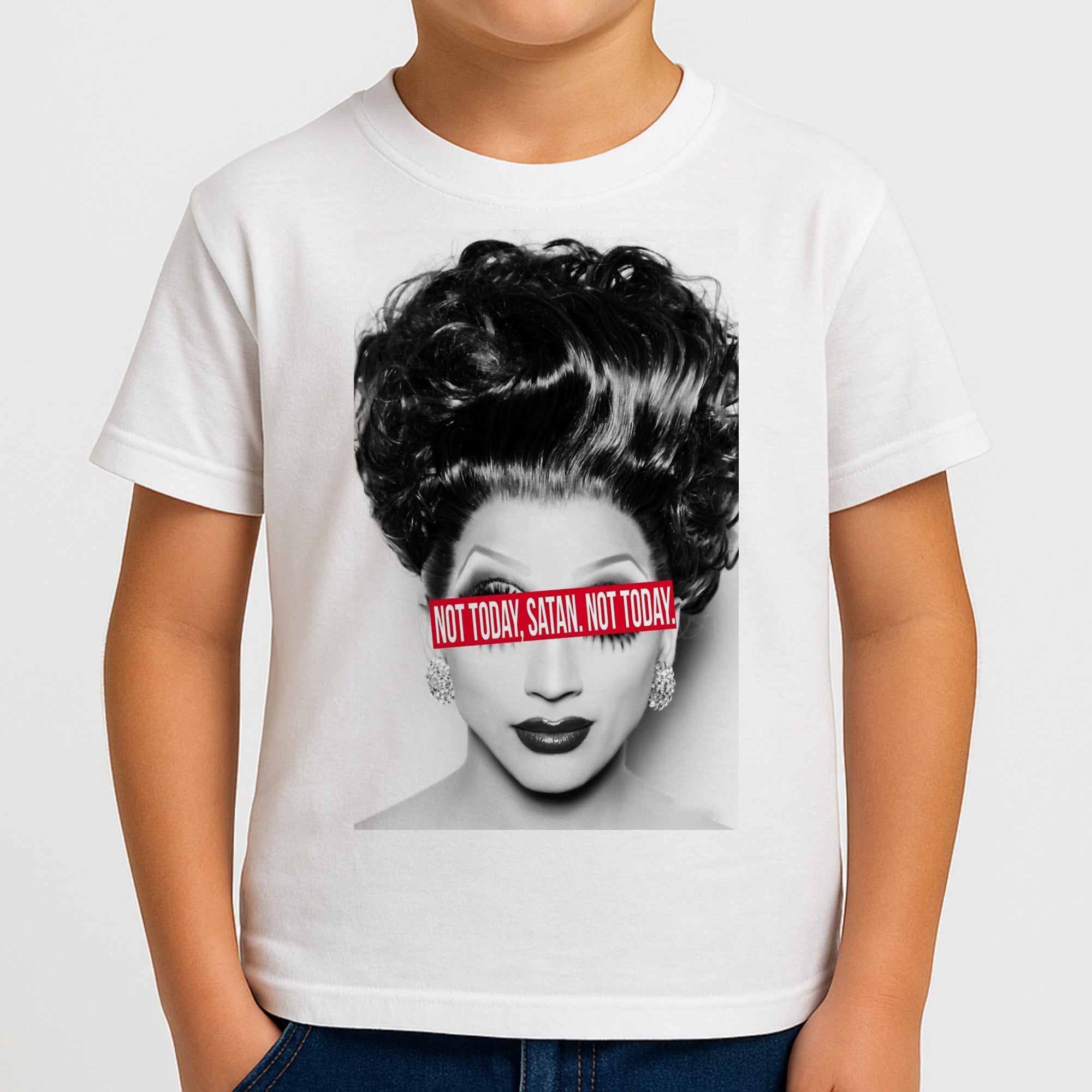 Not Today, Satan. Not Today - Drag Queen's Drag Race Boys T-Shirt