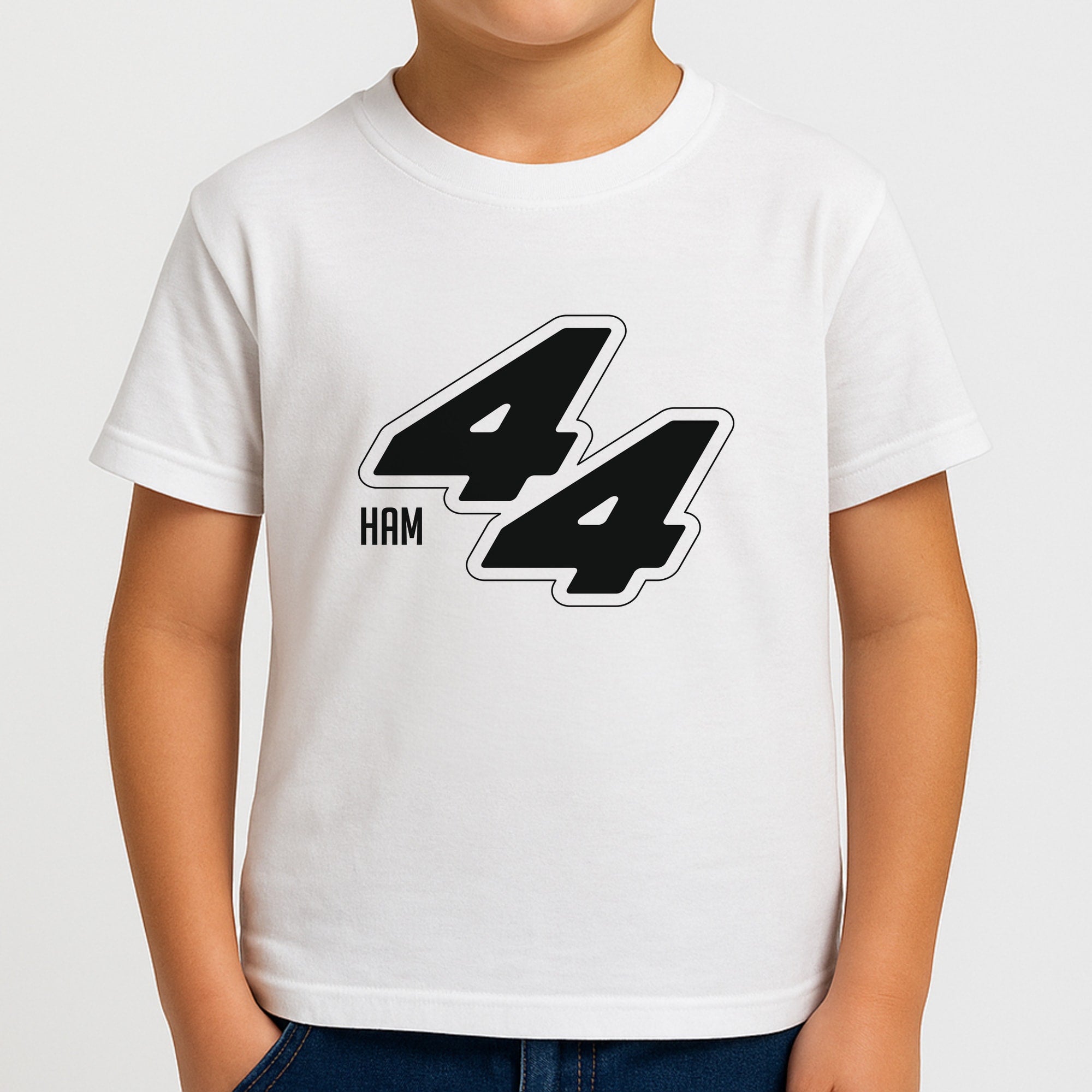 Dark Red Retro 44 Boys T-Shirt