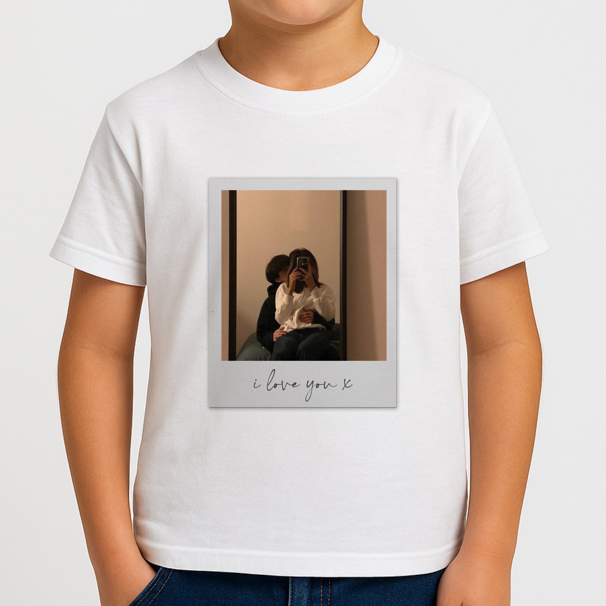 I Love You Polaroid - Personalised Couples Boys T-Shirt