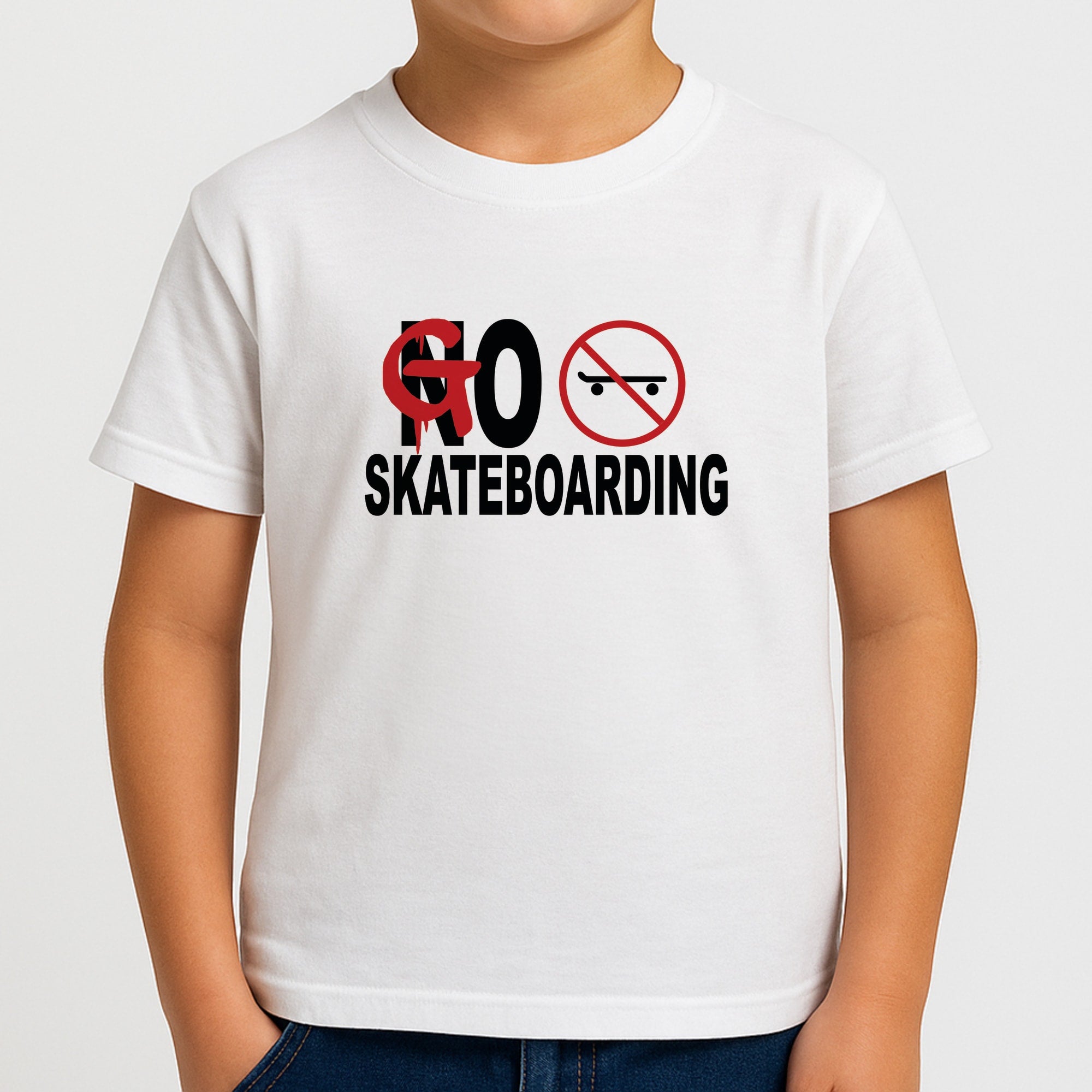 Go Skateboarding - Skate Aesthetic Boys T-Shirt