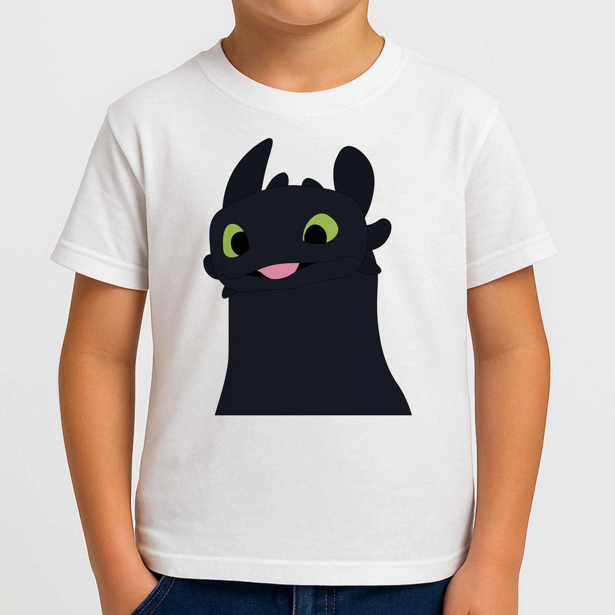 Black Fury Dragon Kids T-Shirt