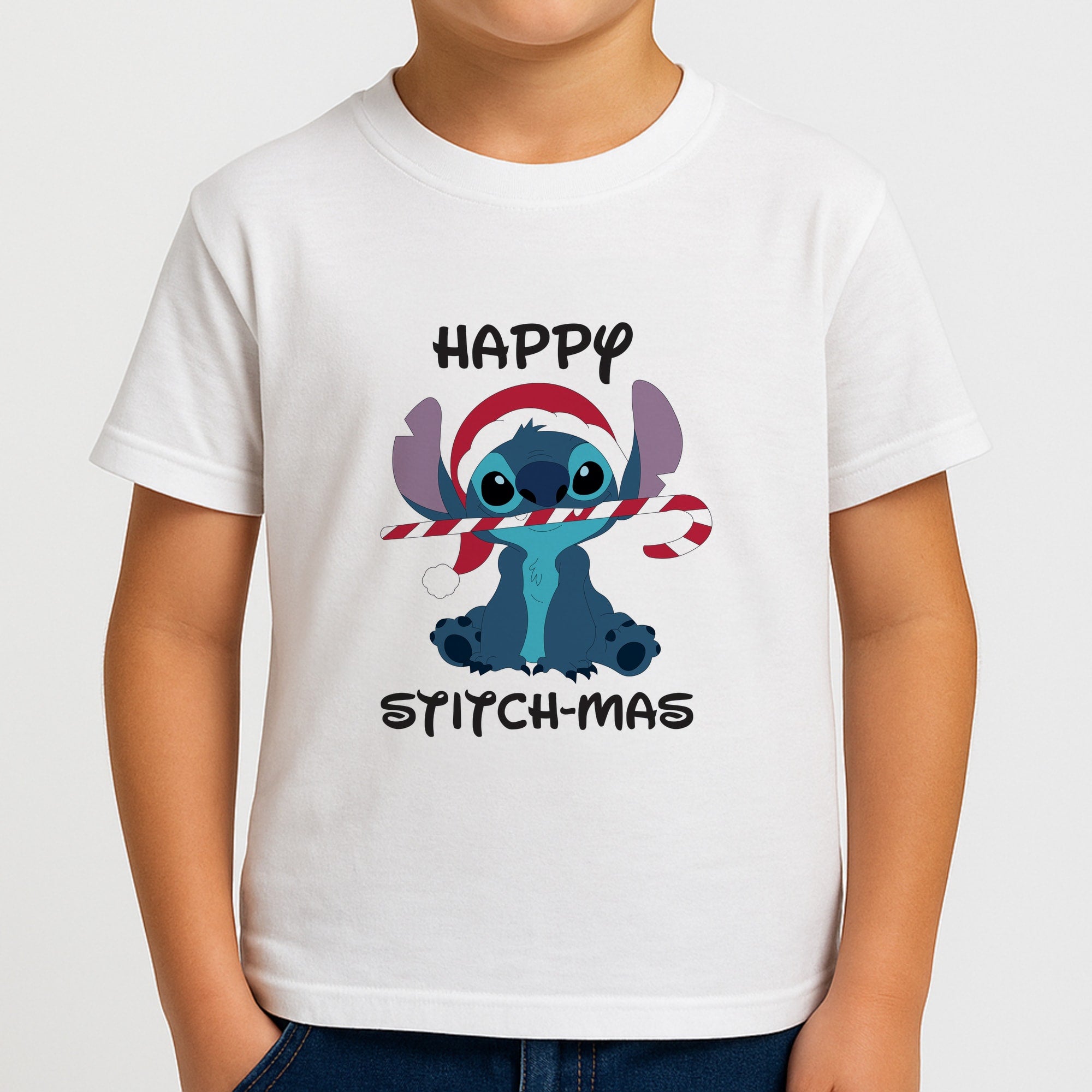 Happy Blue Alienmas - Christmas Boys T-Shirt