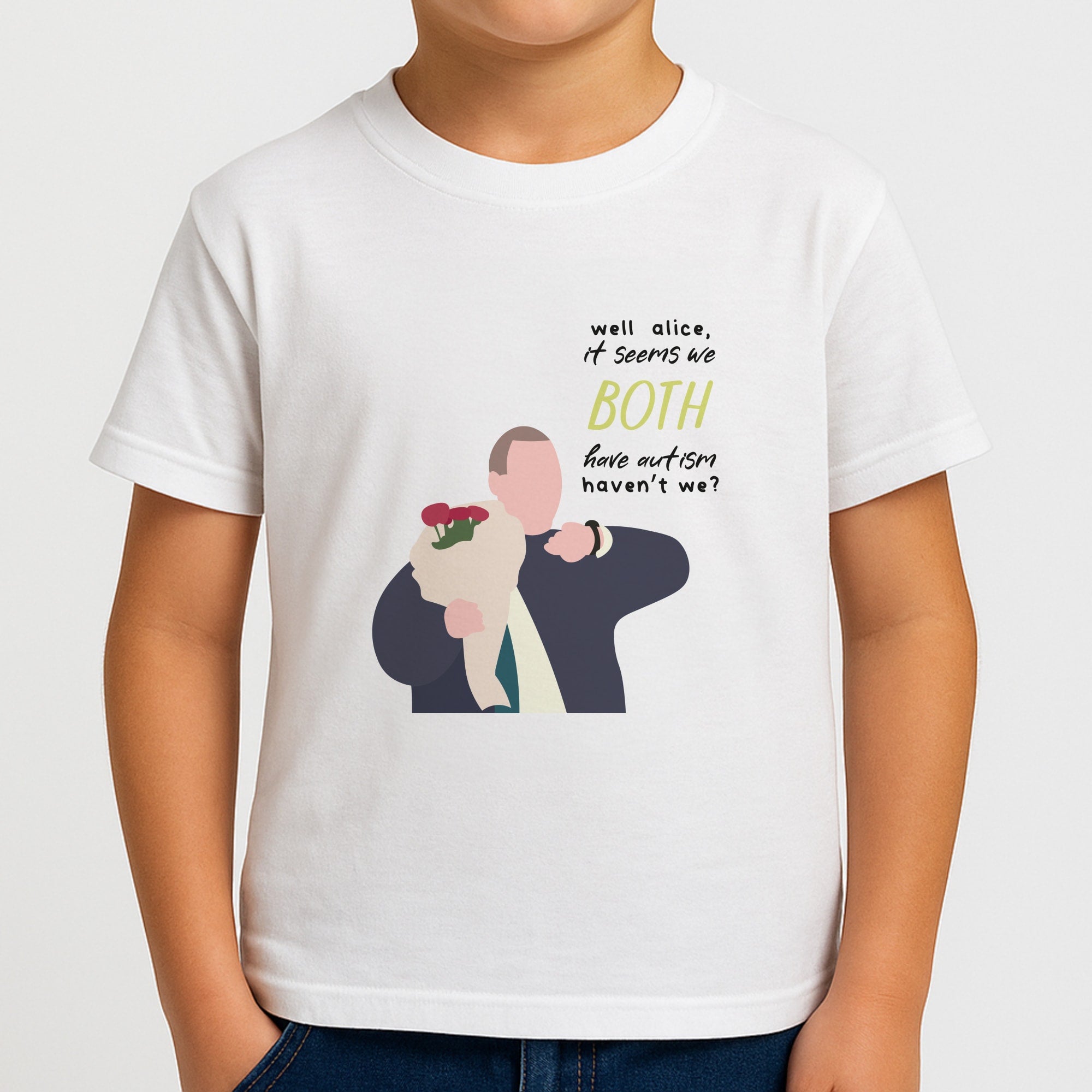 Seems We Both Have Autism - British Pop Culture Boys T-Shirt