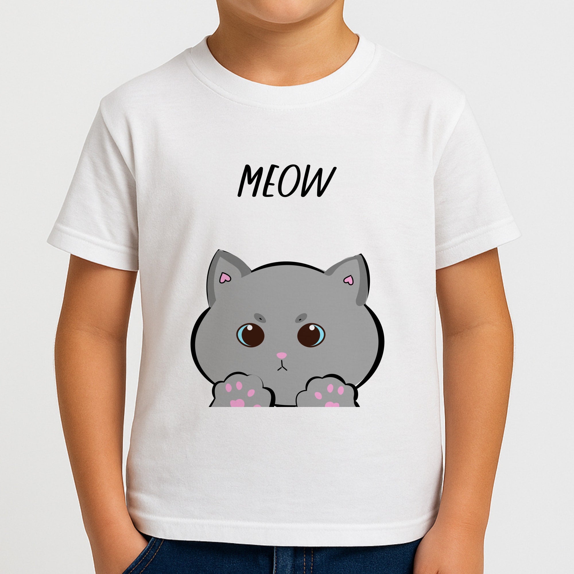 Grey Kitty - Cats Boys T-Shirt
