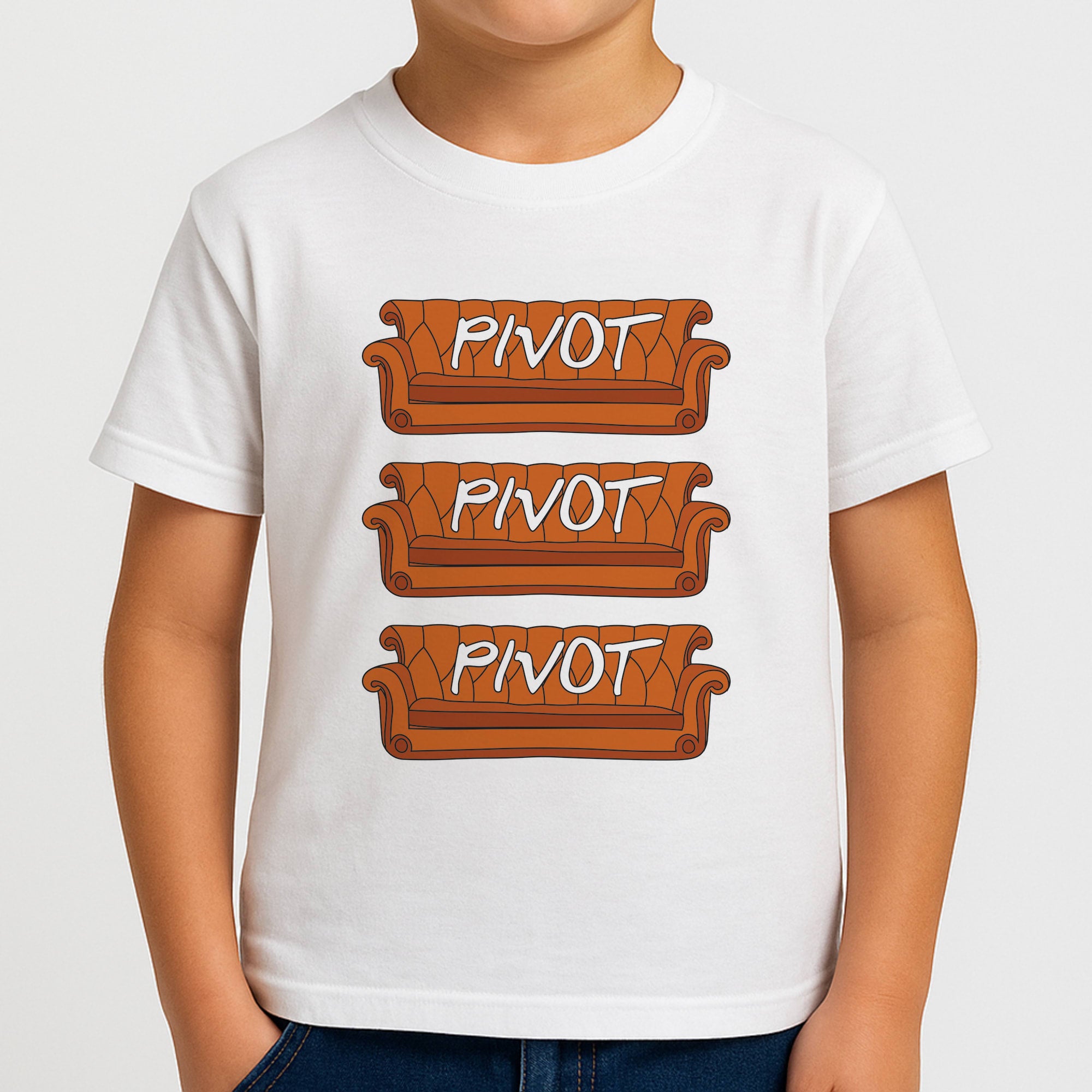 Sitcom Couches Pivot Boys T-Shirt