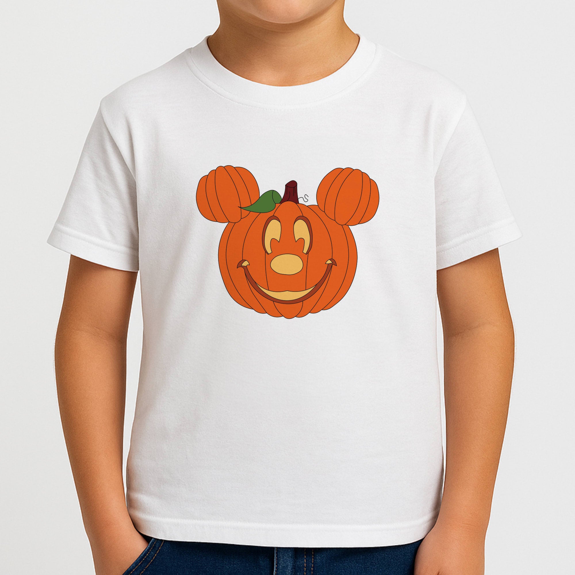 Mouse Pumpkin Halloween Boys T-Shirt