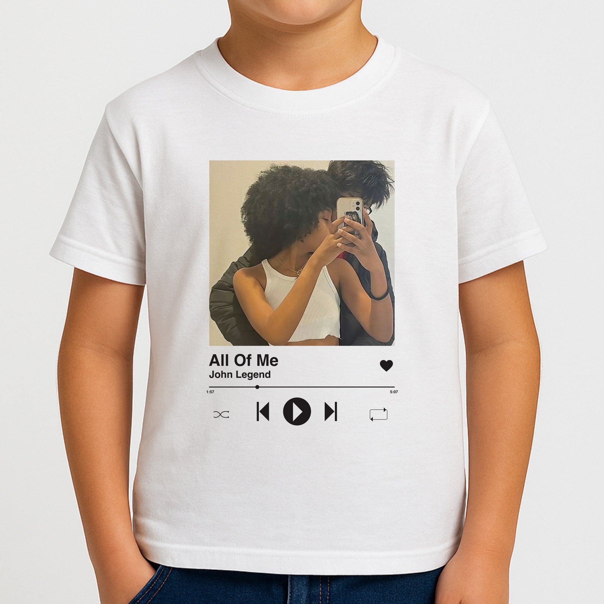 Album Cover - Personalised Couples Boys T-Shirt