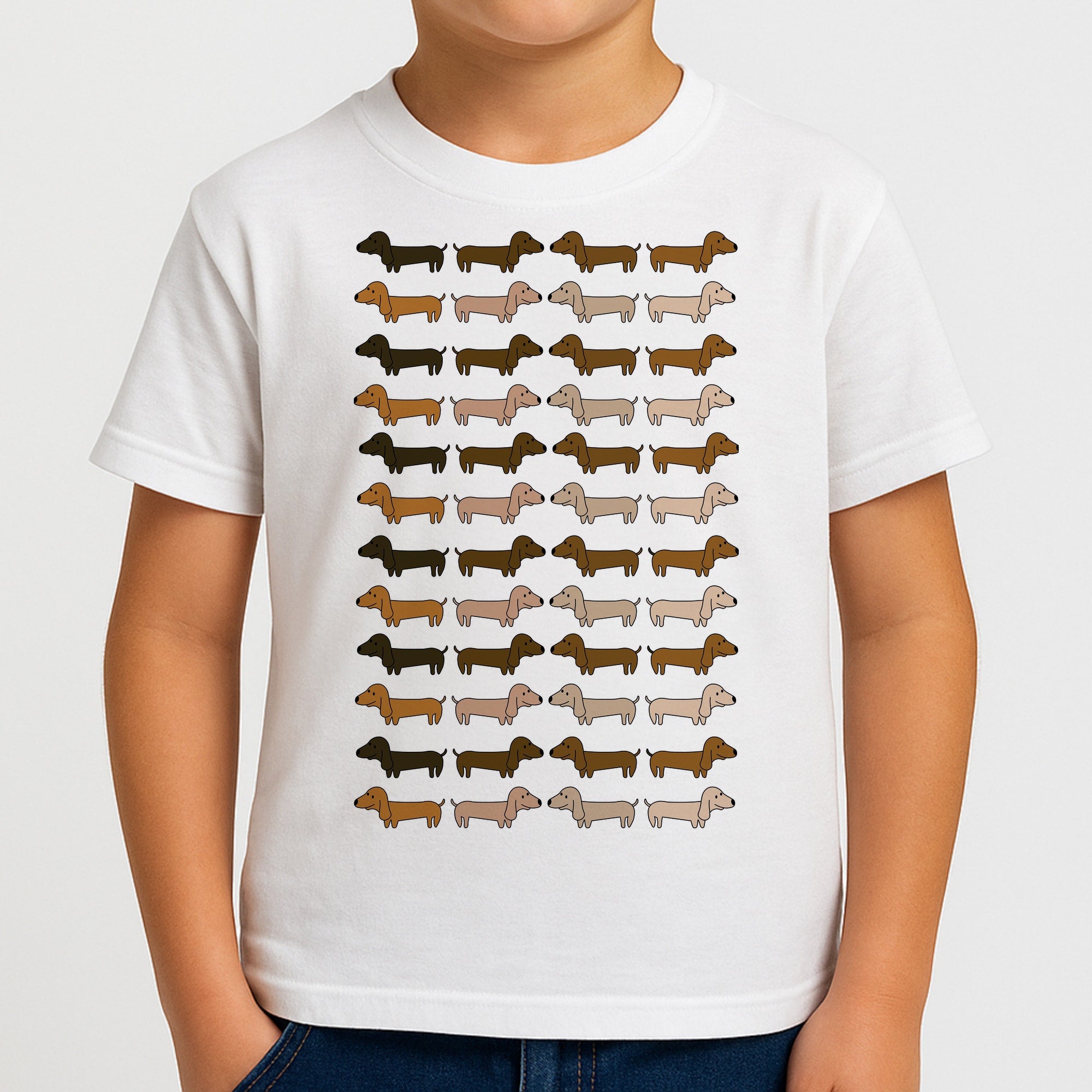 Collage - Dachshunds Boys T-Shirt