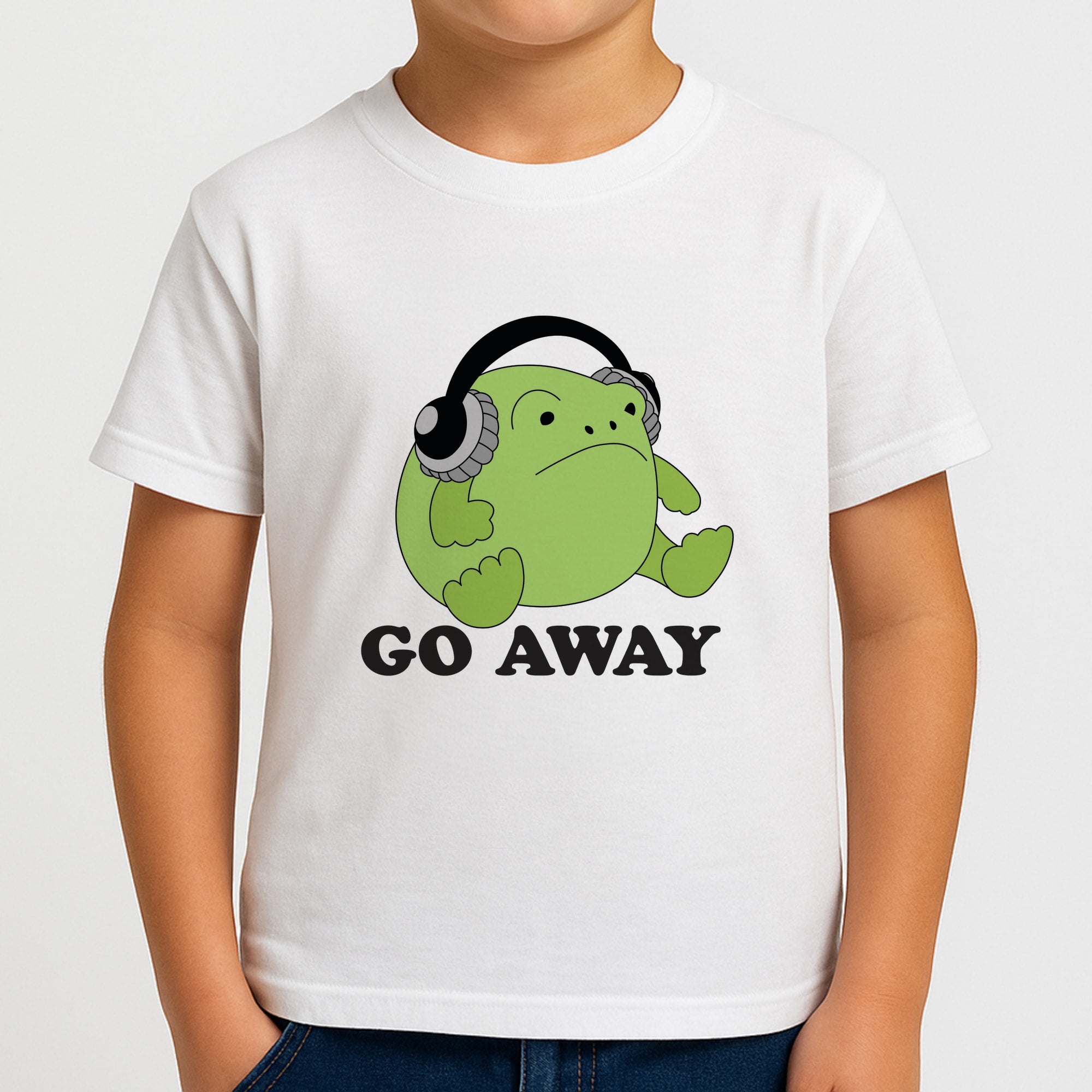 Go Away Grumpy Frog Boys T-Shirt
