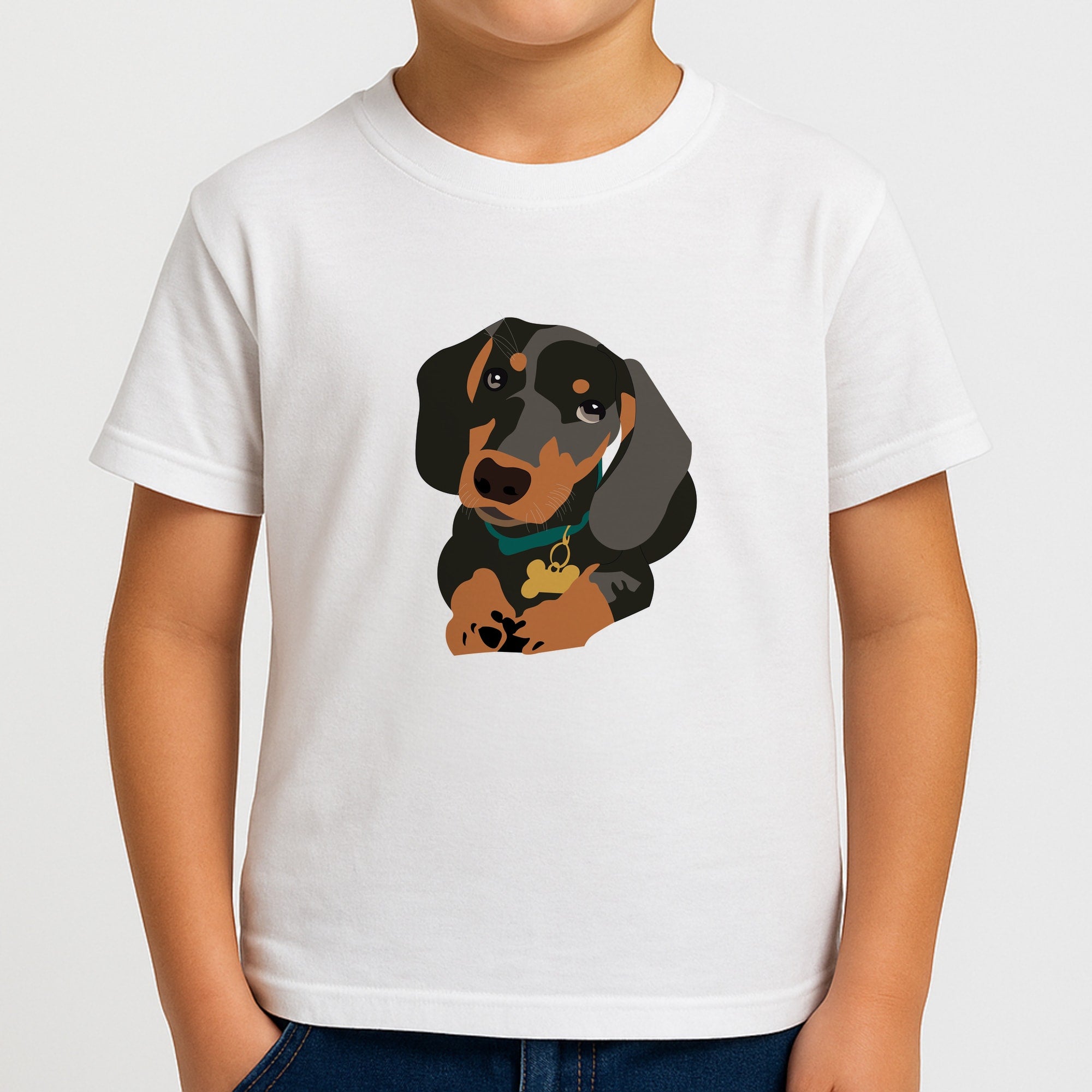 Black & brown - Dachshunds Boys T-Shirt
