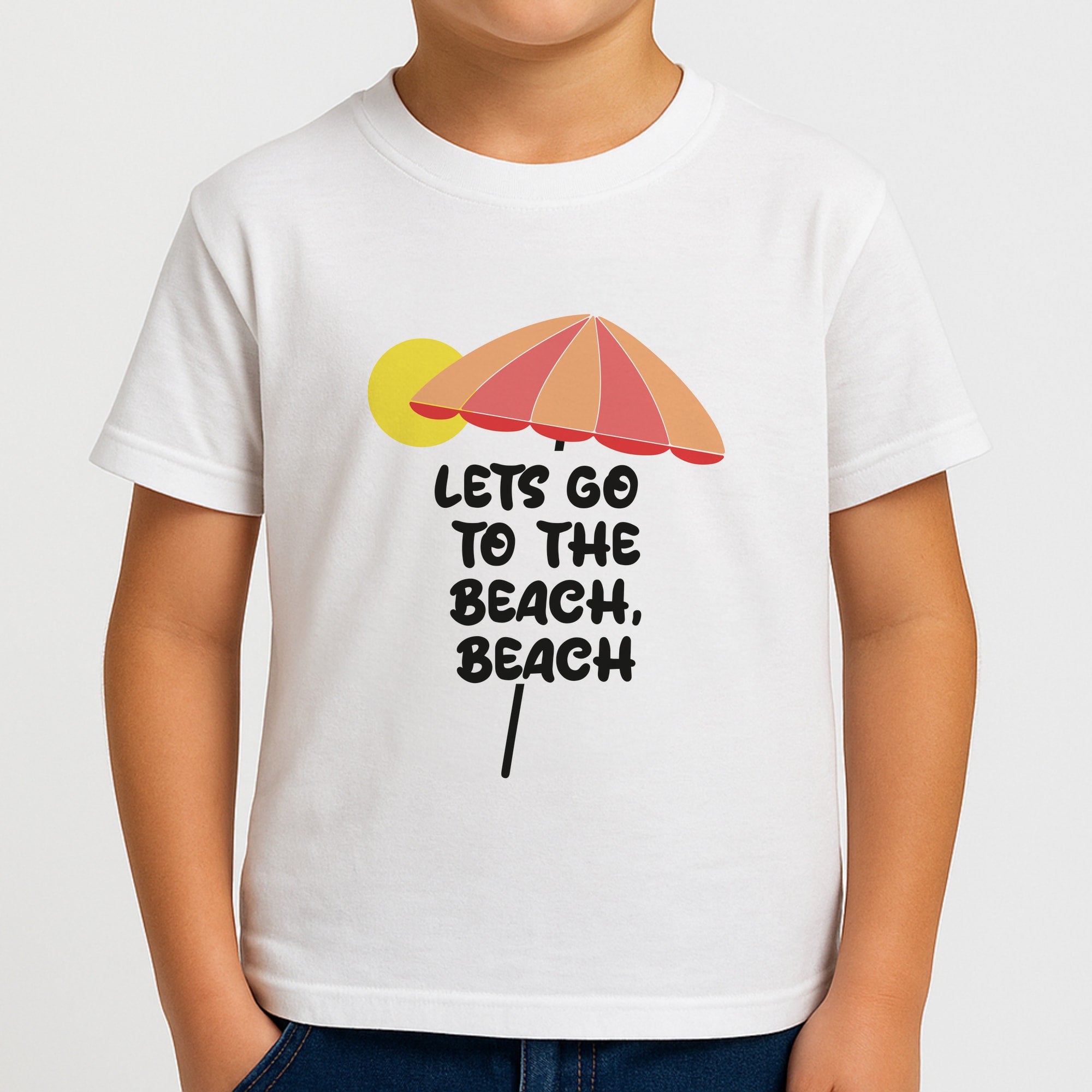 Lets Go To The Beach - Summer Quotes Boys T-Shirt