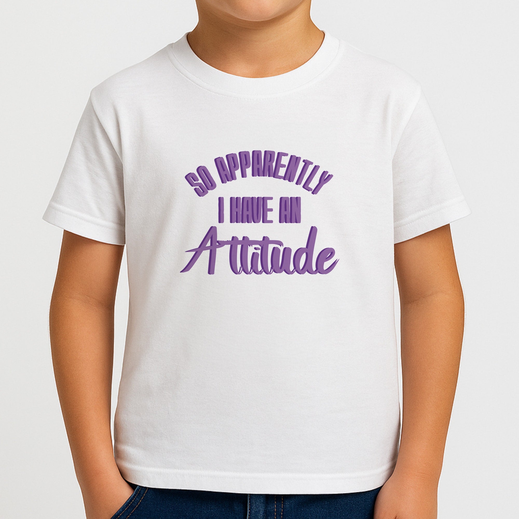 Apprently I Have An Attitude - Funny Quotes Boys T-Shirt