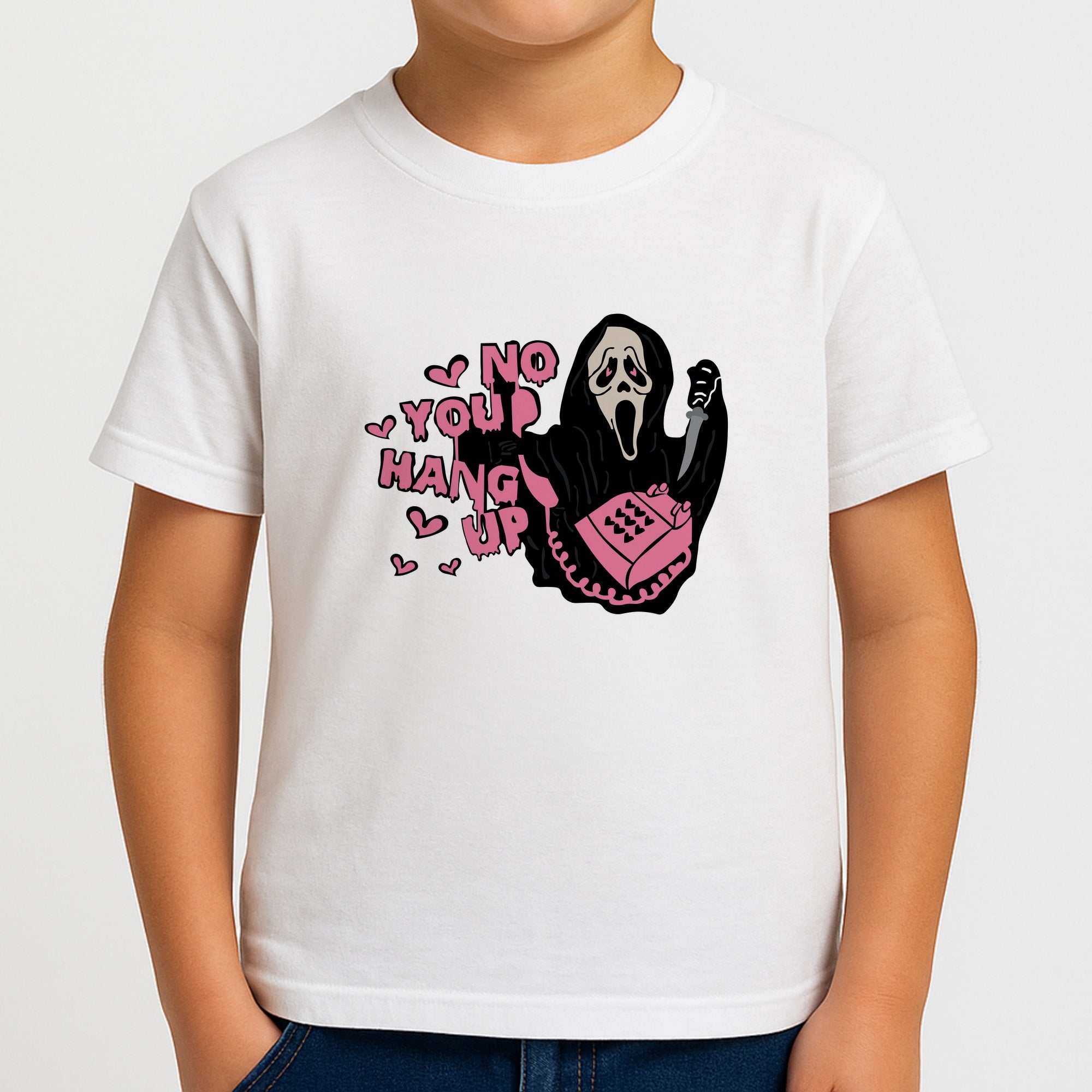 No You Hang Up - Halloween Boys T-Shirt