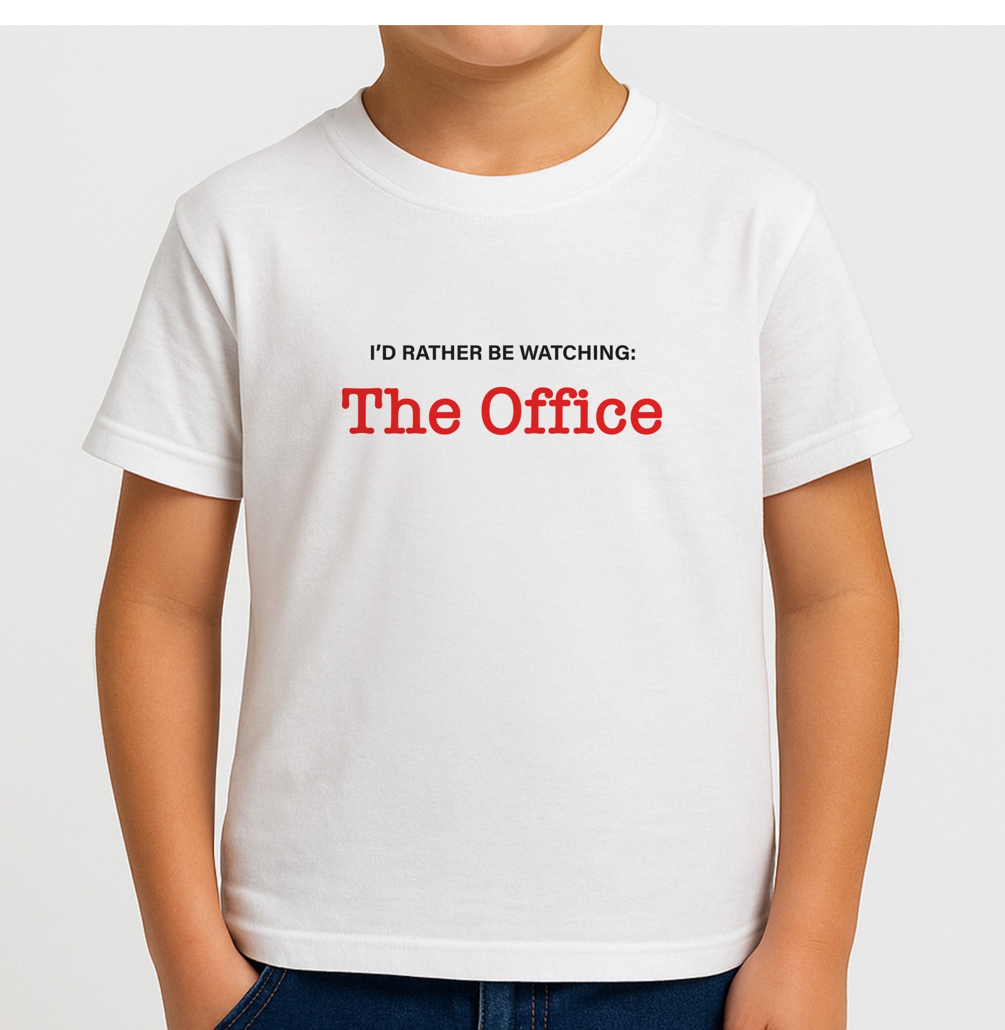I'd Rather Be Watching The Office Boys T-Shirt