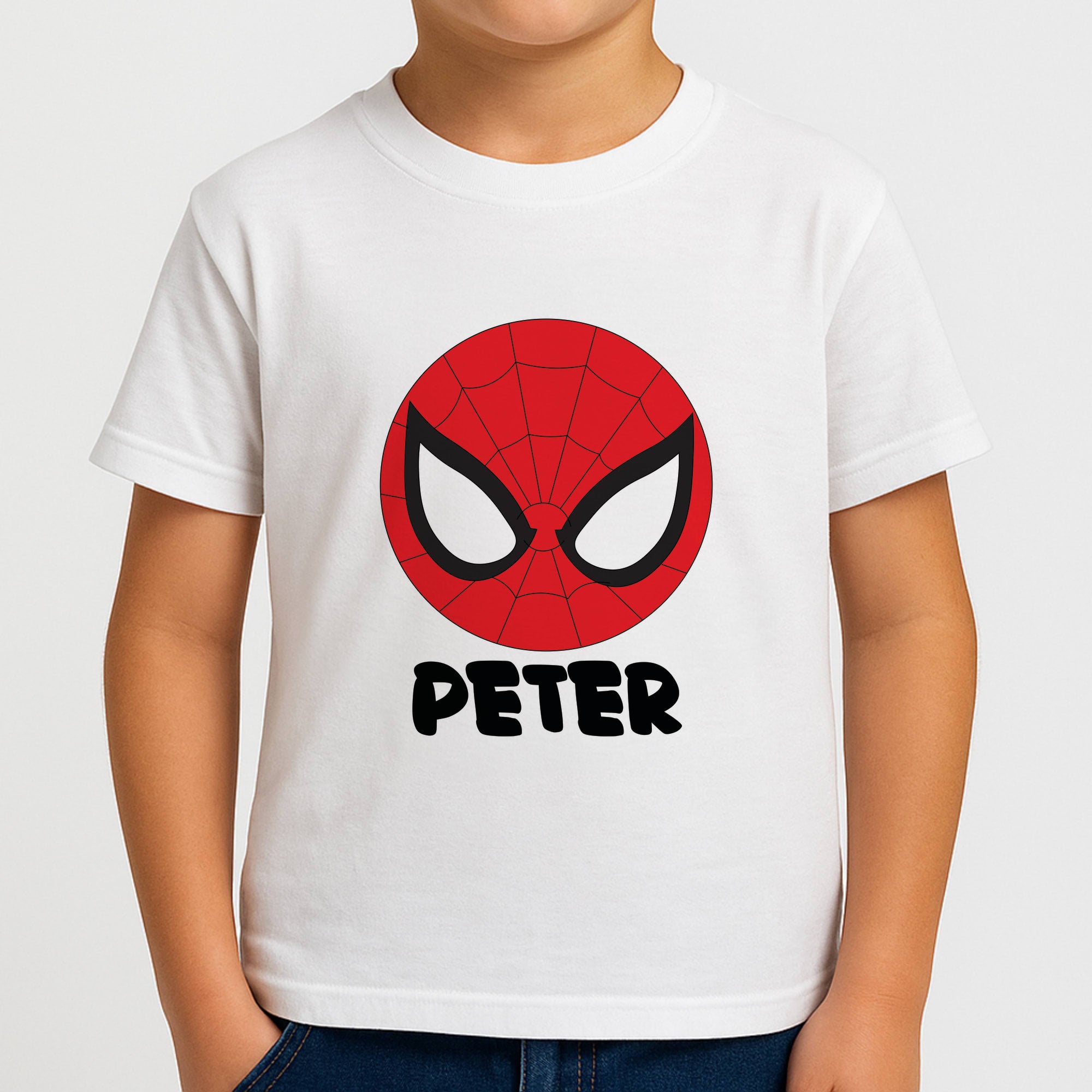 SpiderMan - Personalised Superhero Comic Boys T-Shirt