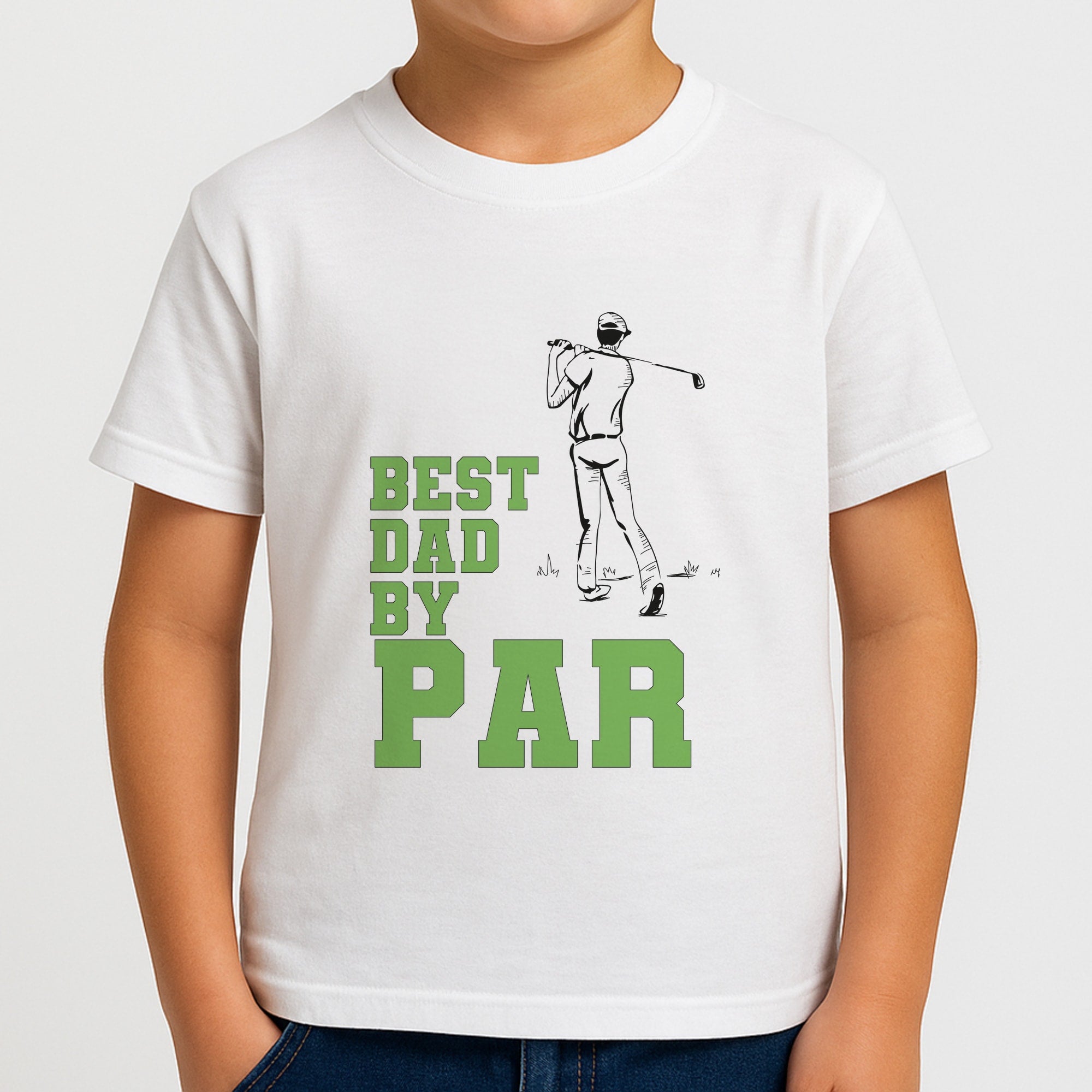 Best Dad By Par - Fathers Day Boys T-Shirt