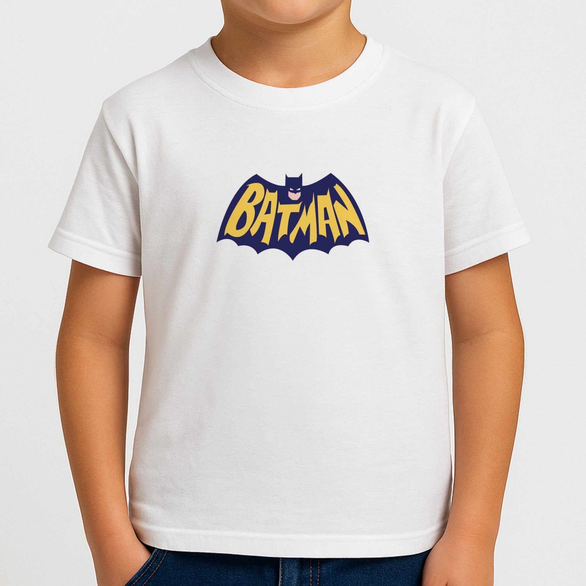 Bat Superhero Purple Logo Boys T-Shirt