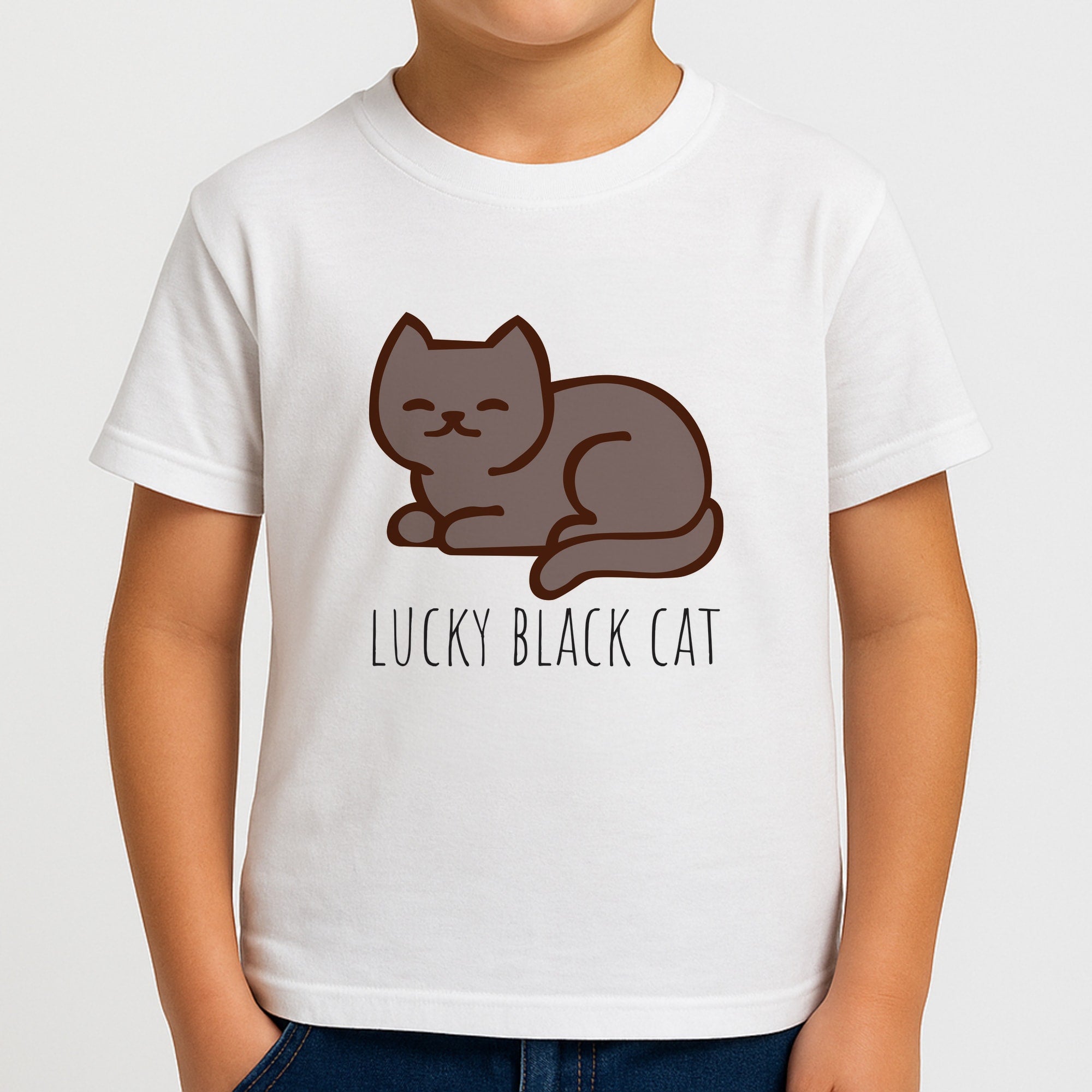 Lucky Black Cat - Cats Boys T-Shirt