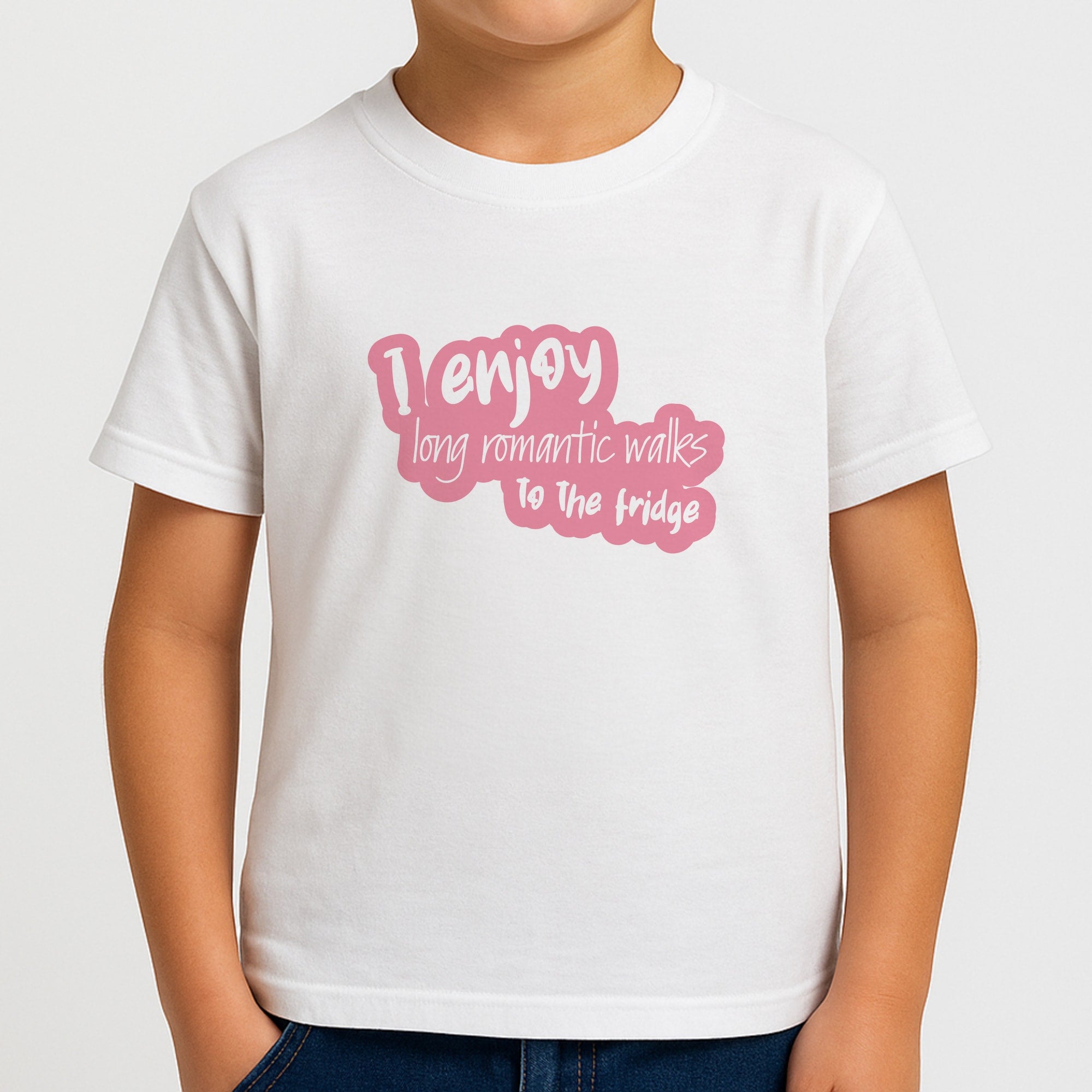 I Enjoy Long Romantic Walks - Funny Quotes Boys T-Shirt