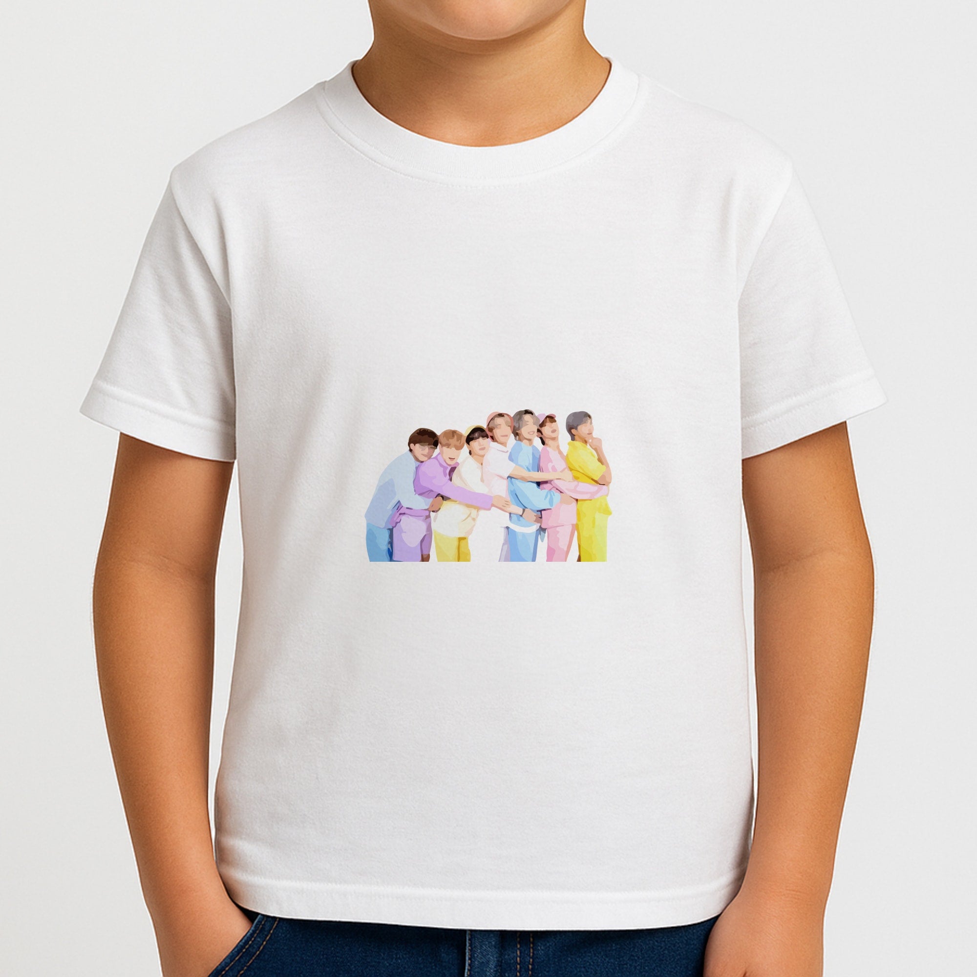 Colourful K-Pop Band Band Boys T-Shirt