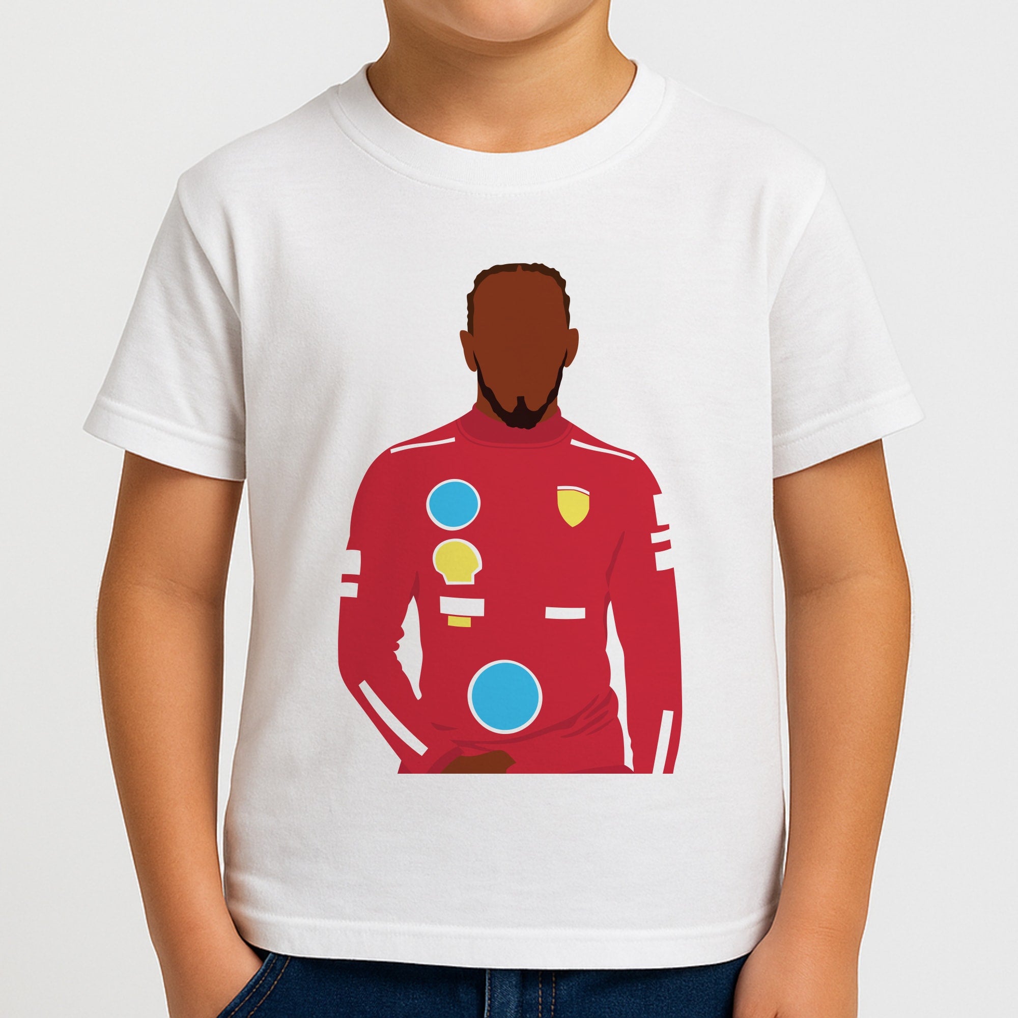 Hamilton In Red Boys T-Shirt