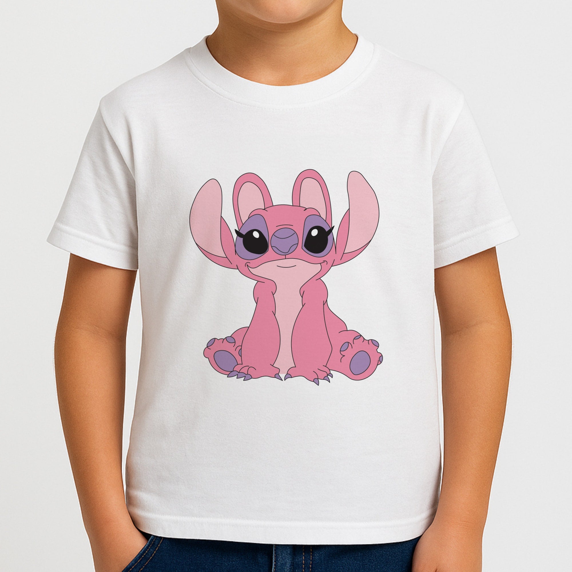 Sitting Down - Pink Alien Boys T-Shirt