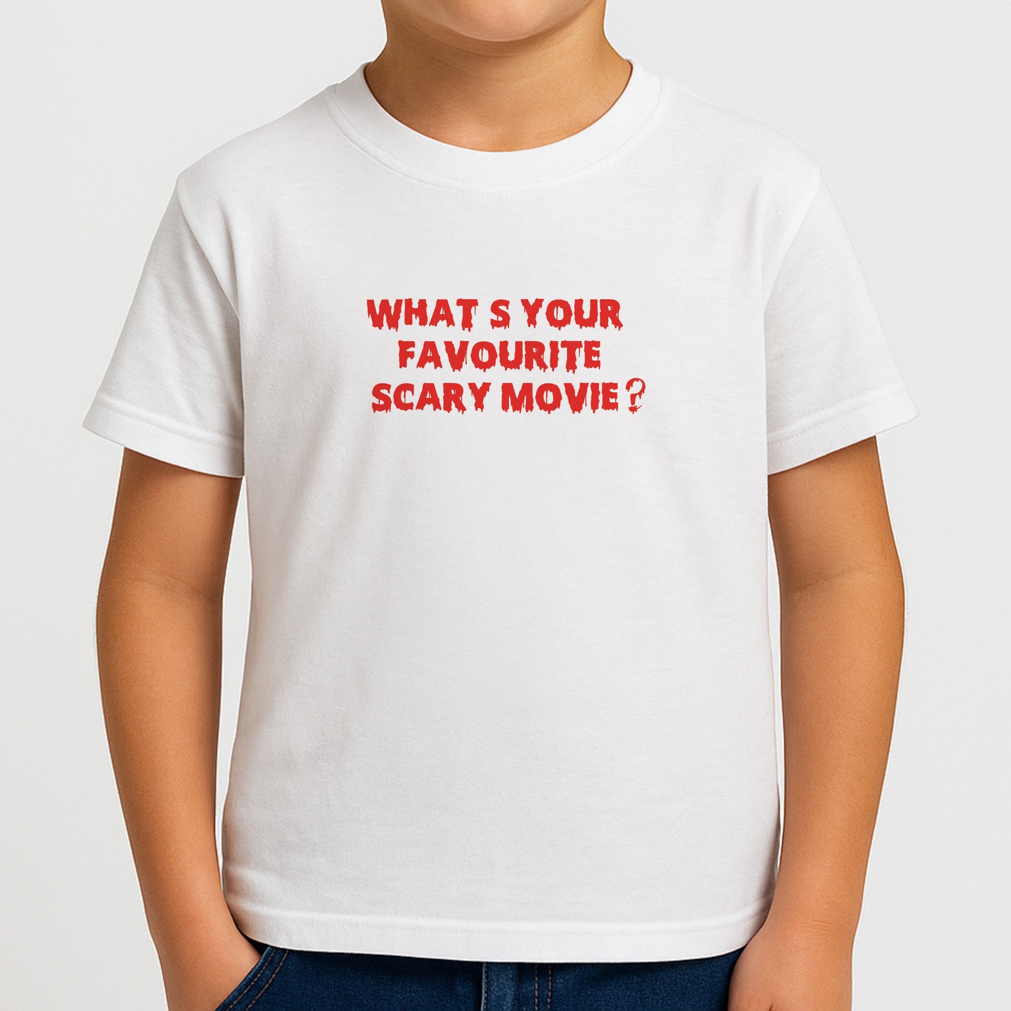 What's Your Favourite Scary Movie - Halloween Boys T-Shirt