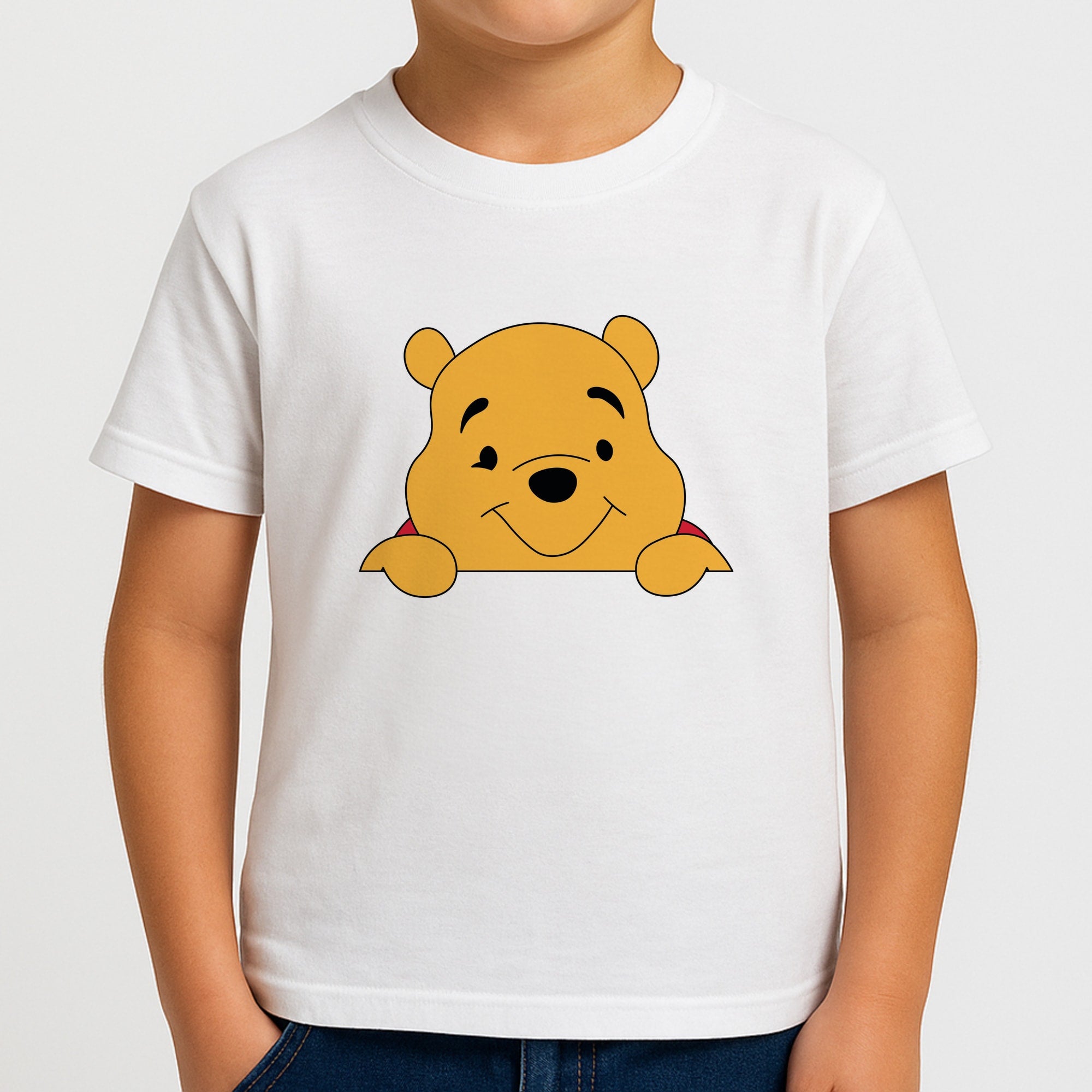 Cute Bear Leaning Boys T-Shirt