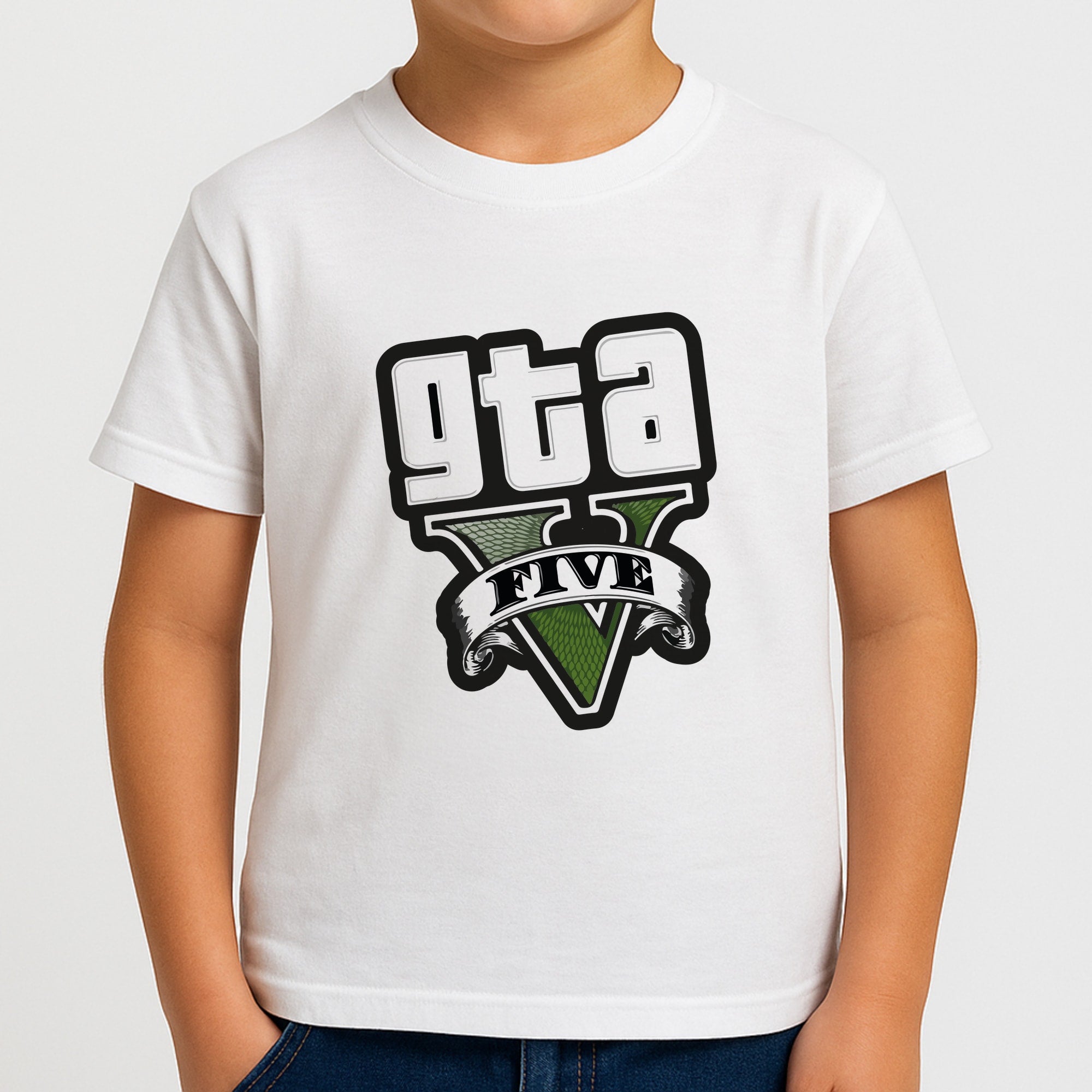 Green Five - Video Game Boys T-Shirt
