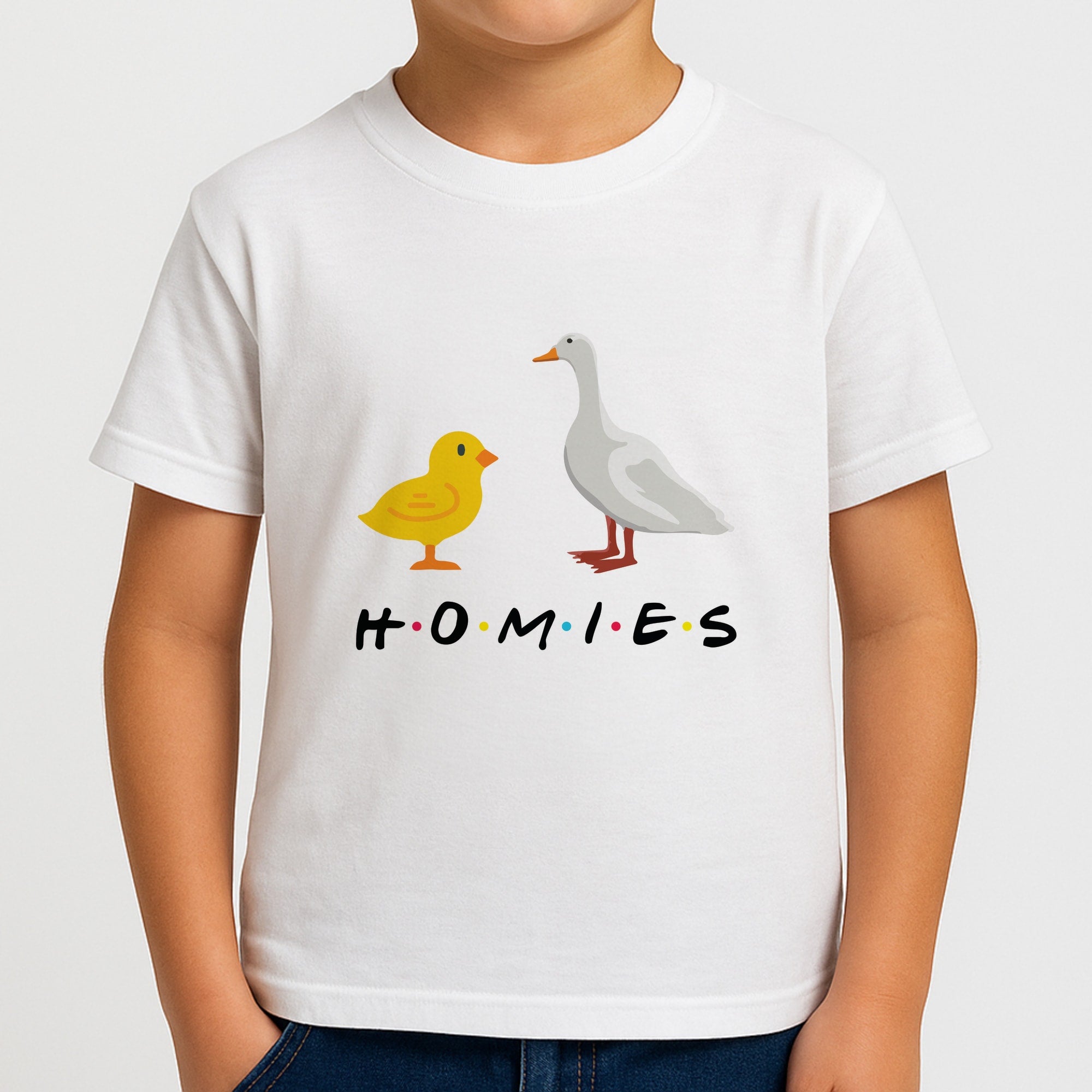 Homies Chick And Duck Kids T-Shirt