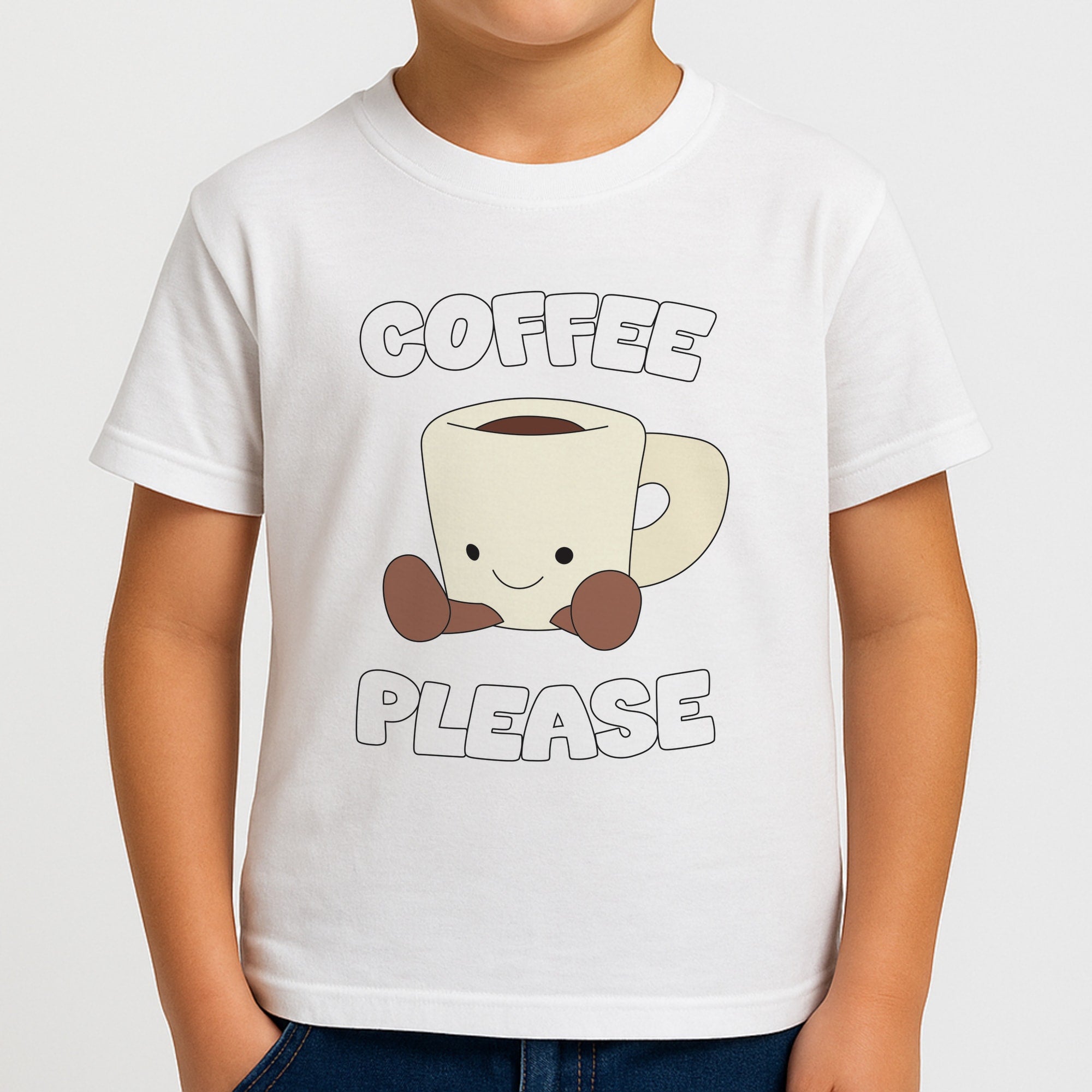 Coffee Please Mug Boys T-Shirt