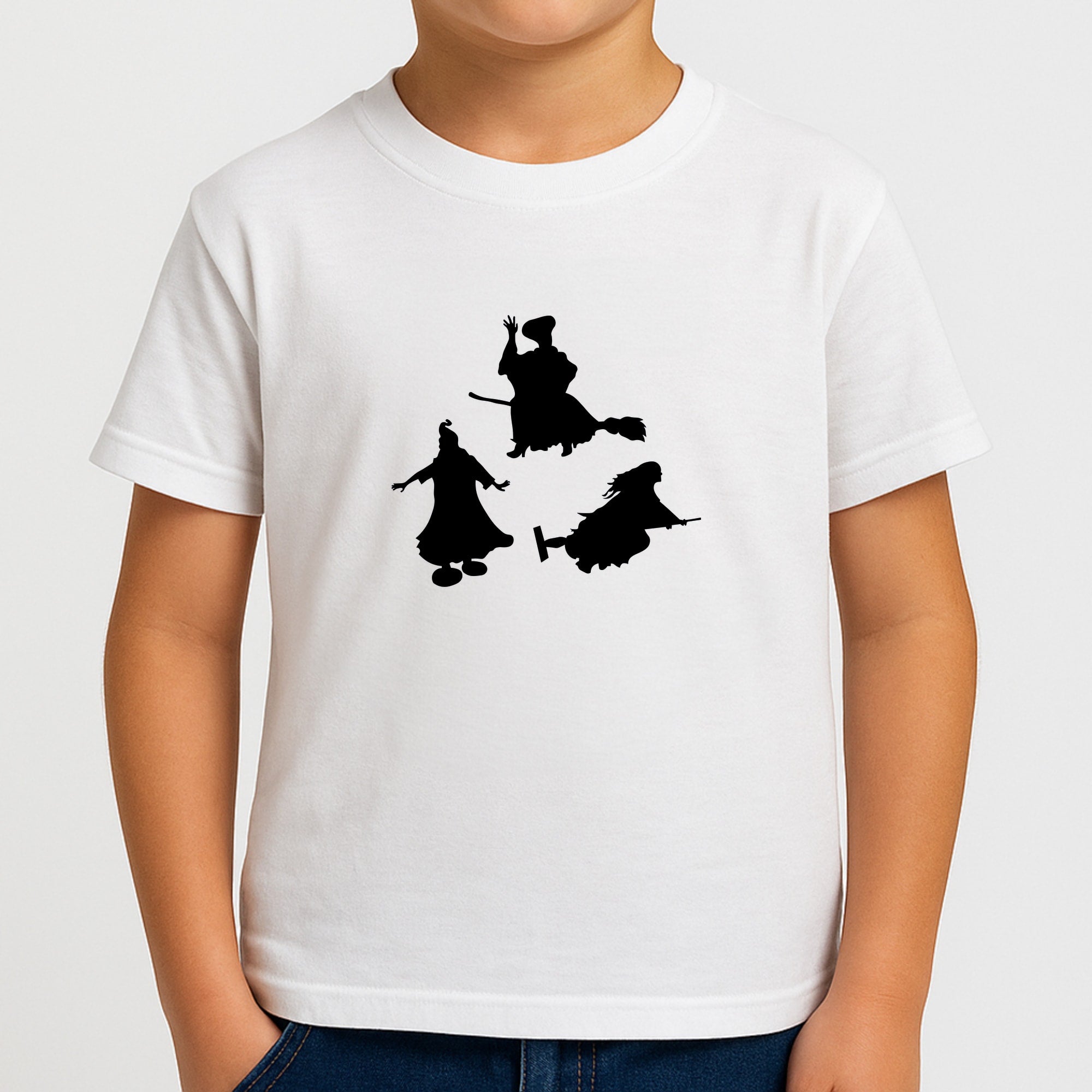 Witches Outline - Hocus Halloween Boys T-Shirt