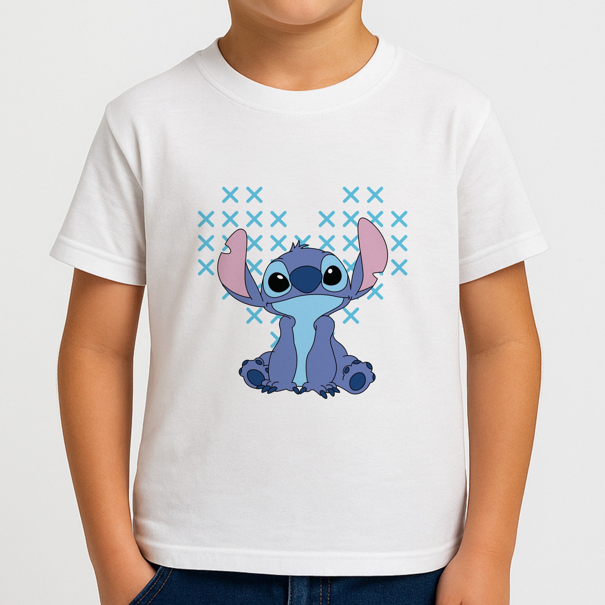 Blue Alien Hearts Boys T-Shirt