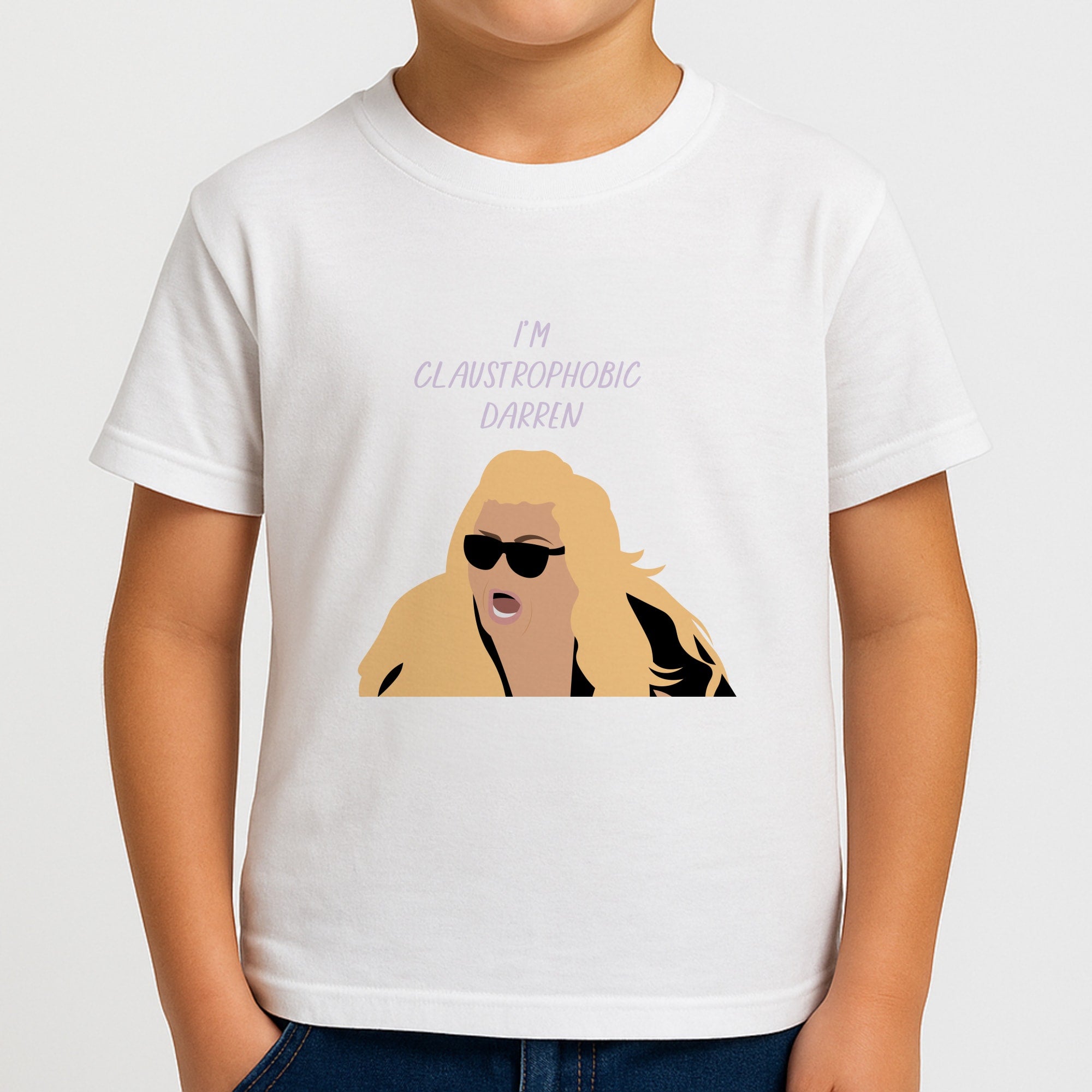 I'm Claustrophobic Darren - British Pop Culture Boys T-Shirt