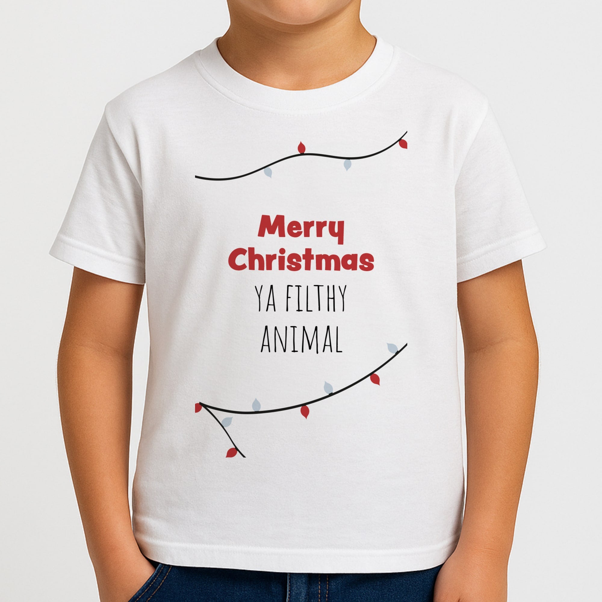 Merry Christmas Ya Filthy Animal Boys T-Shirt
