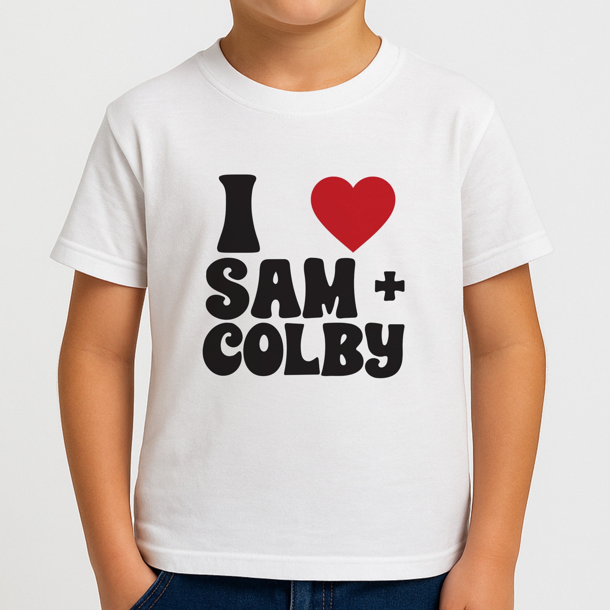 I Love S & C Boys T-Shirt