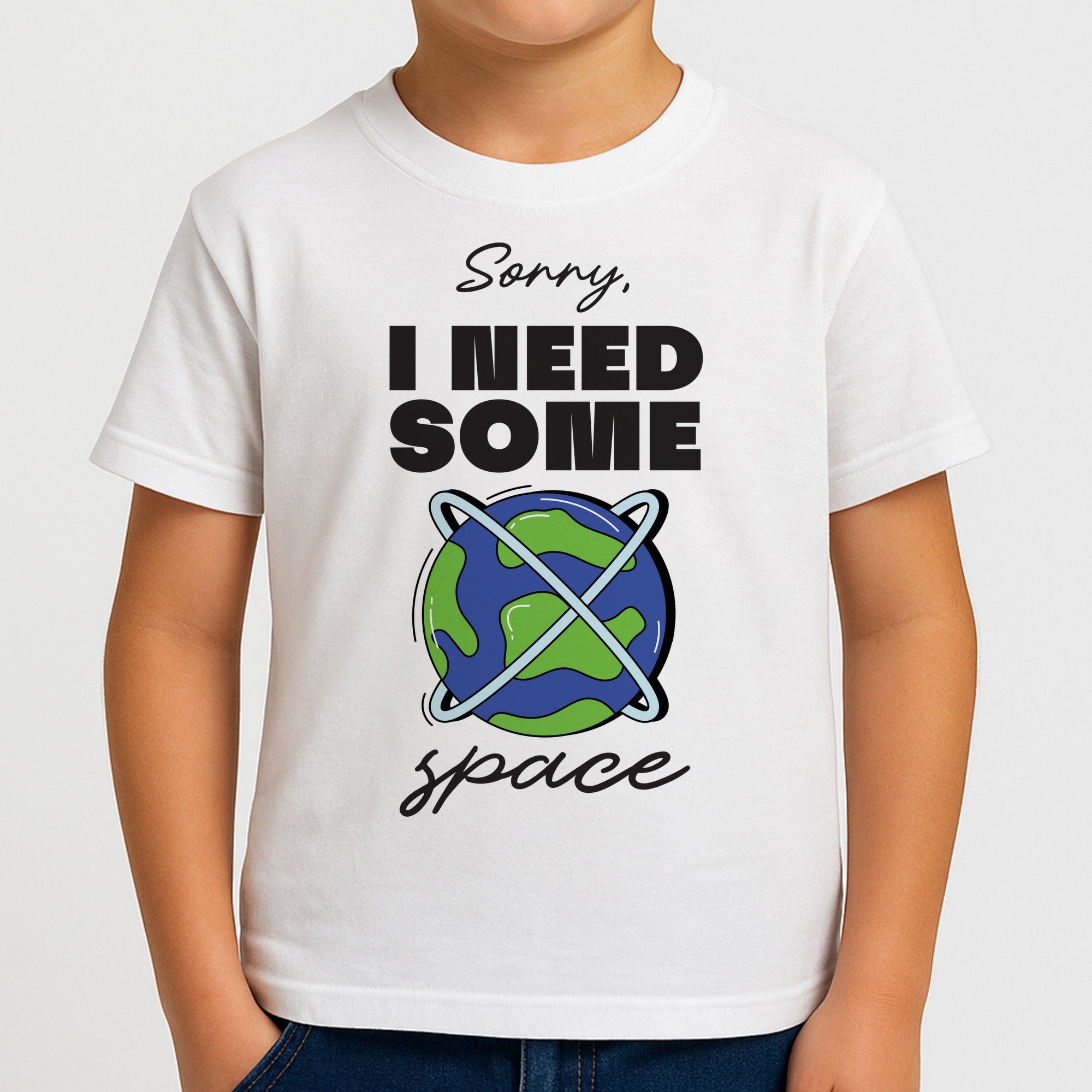 Cartoon I Need Some Space Boys T-Shirt
