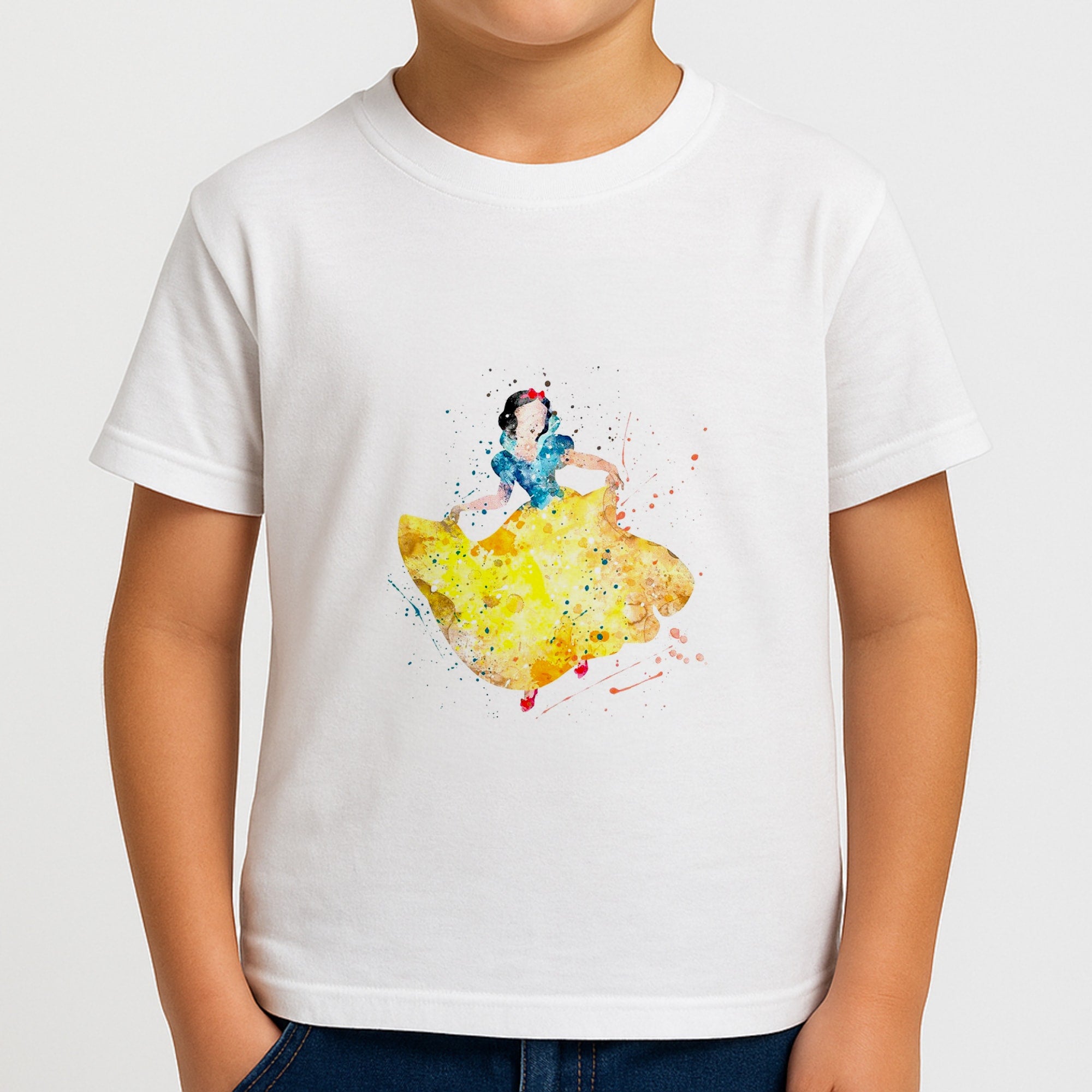 Watercolour Snow White Fairytale Boys T-Shirt