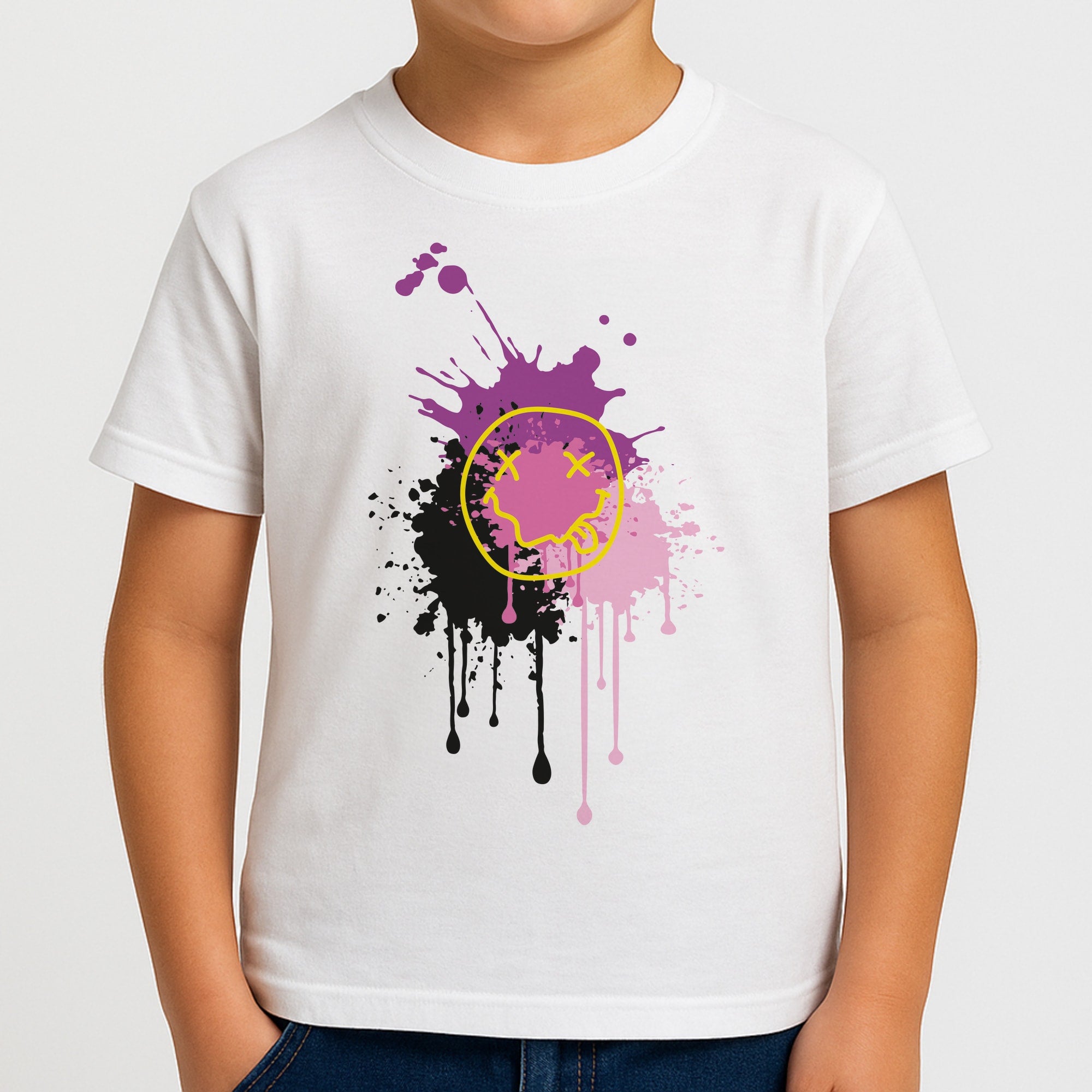 Pink Graffiti - Skate Aesthetic Boys T-Shirt