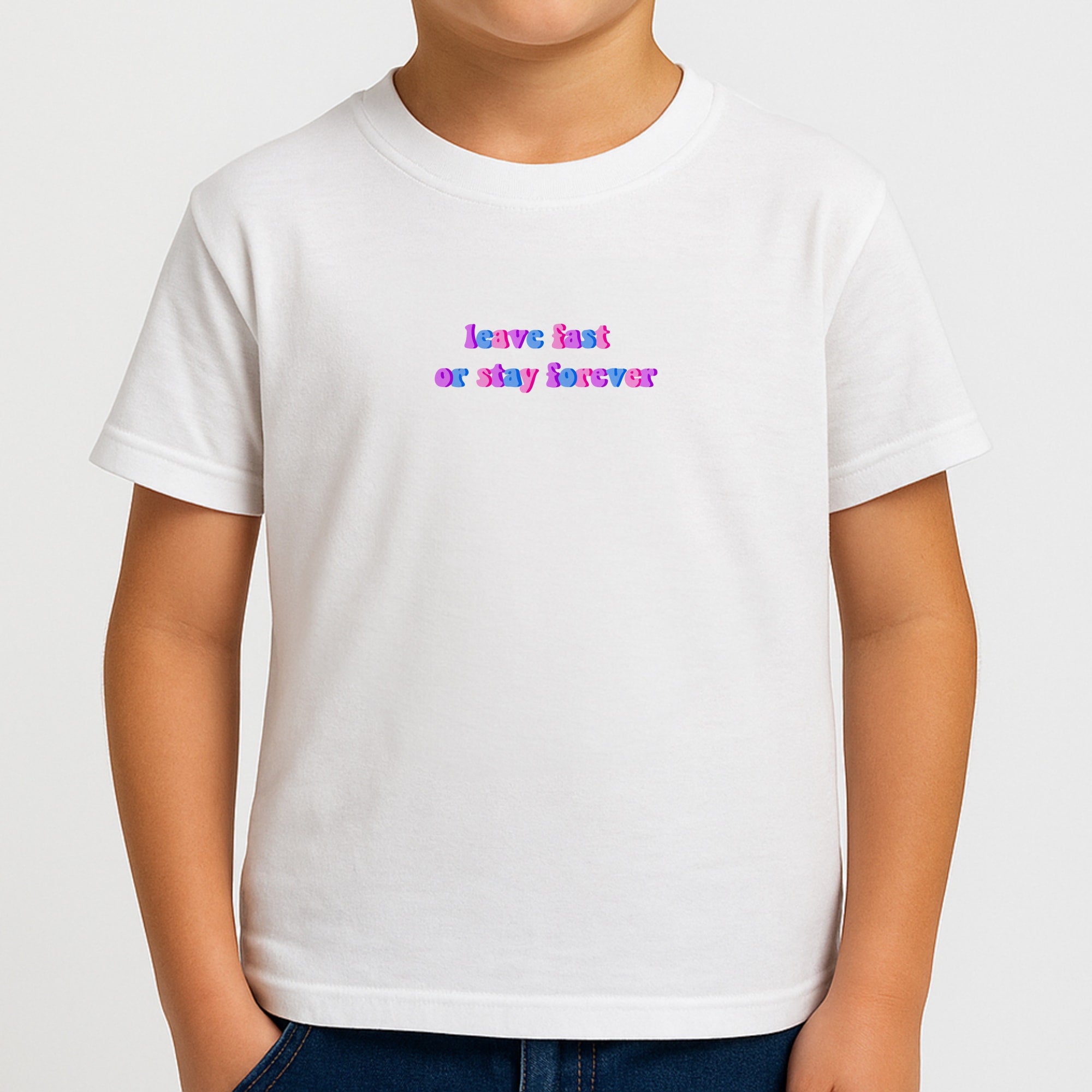 Leave Fast Or Stay Forever - Fender Boys T-Shirt