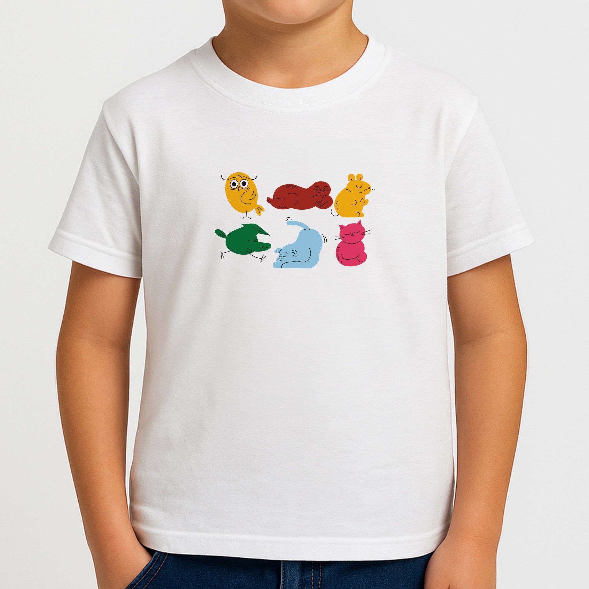 Animal Doodles - Emma Chamerlain Boys T-Shirt
