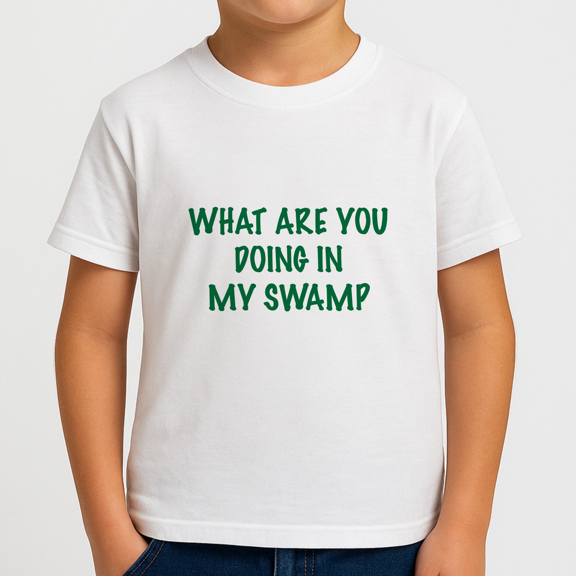 What Are You Doing In My Swamp - Green Ogre Kids T-Shirt