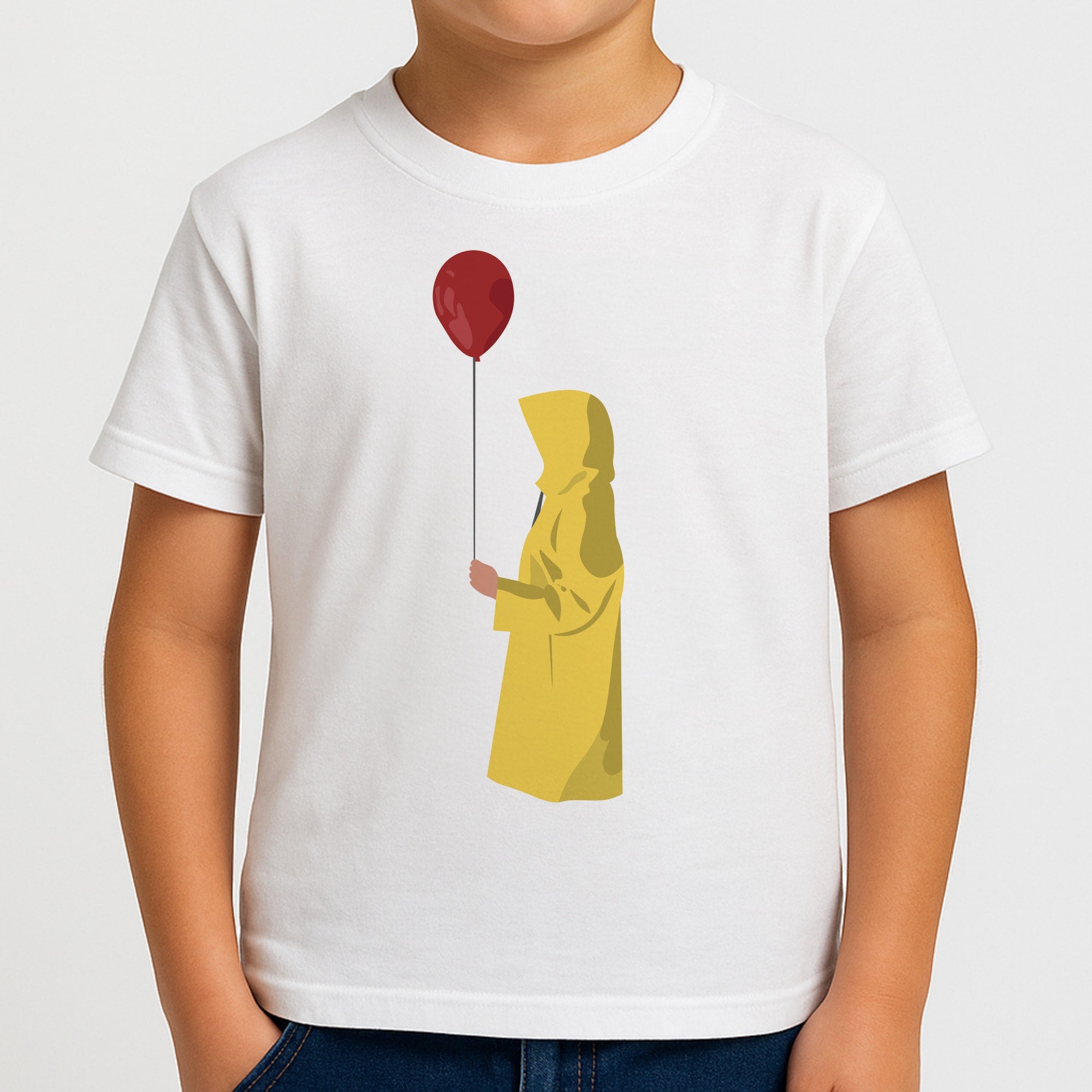 Holding Balloon - Clown Boys T-Shirt