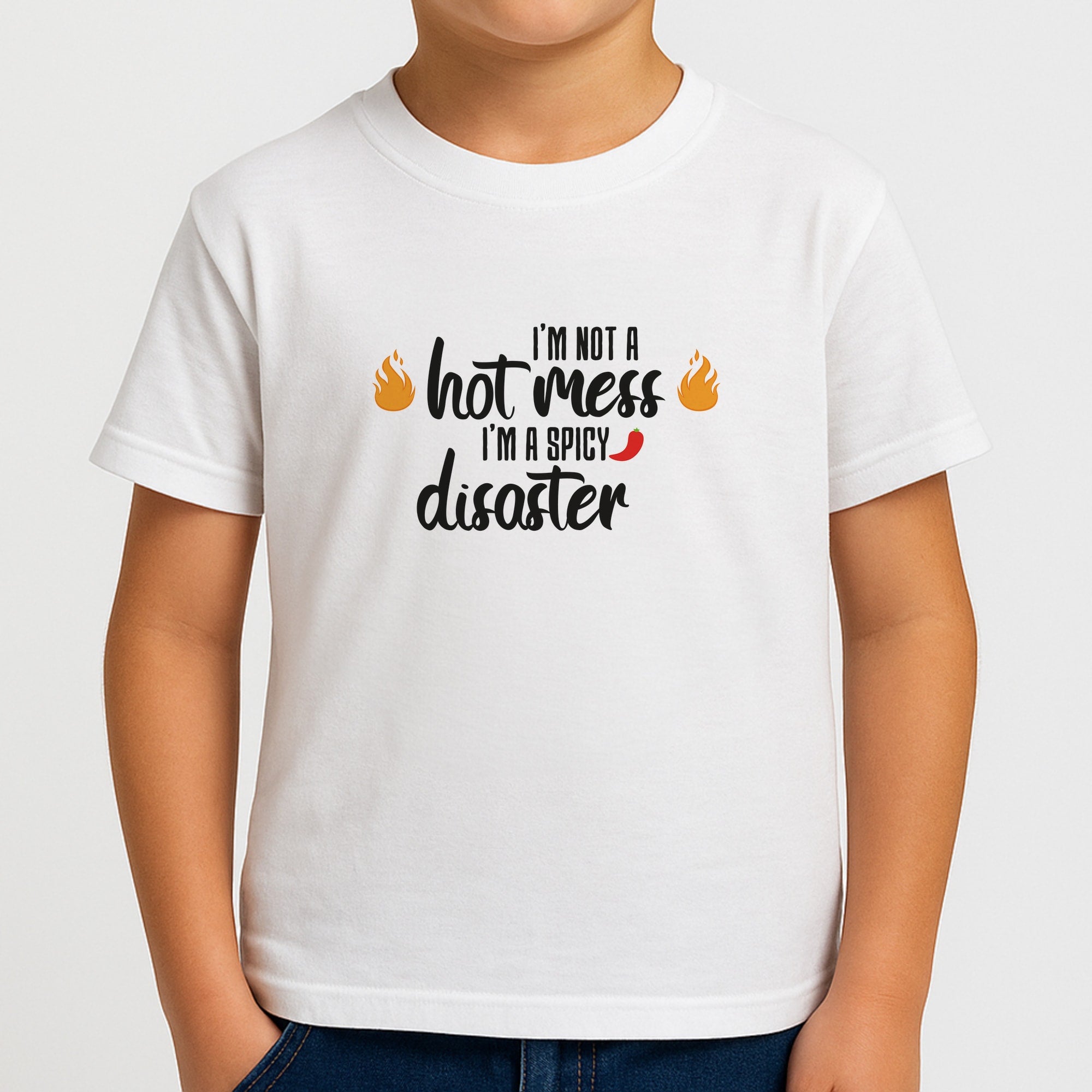 I'm A Spicy Disaster - Funny Quotes Boys T-Shirt