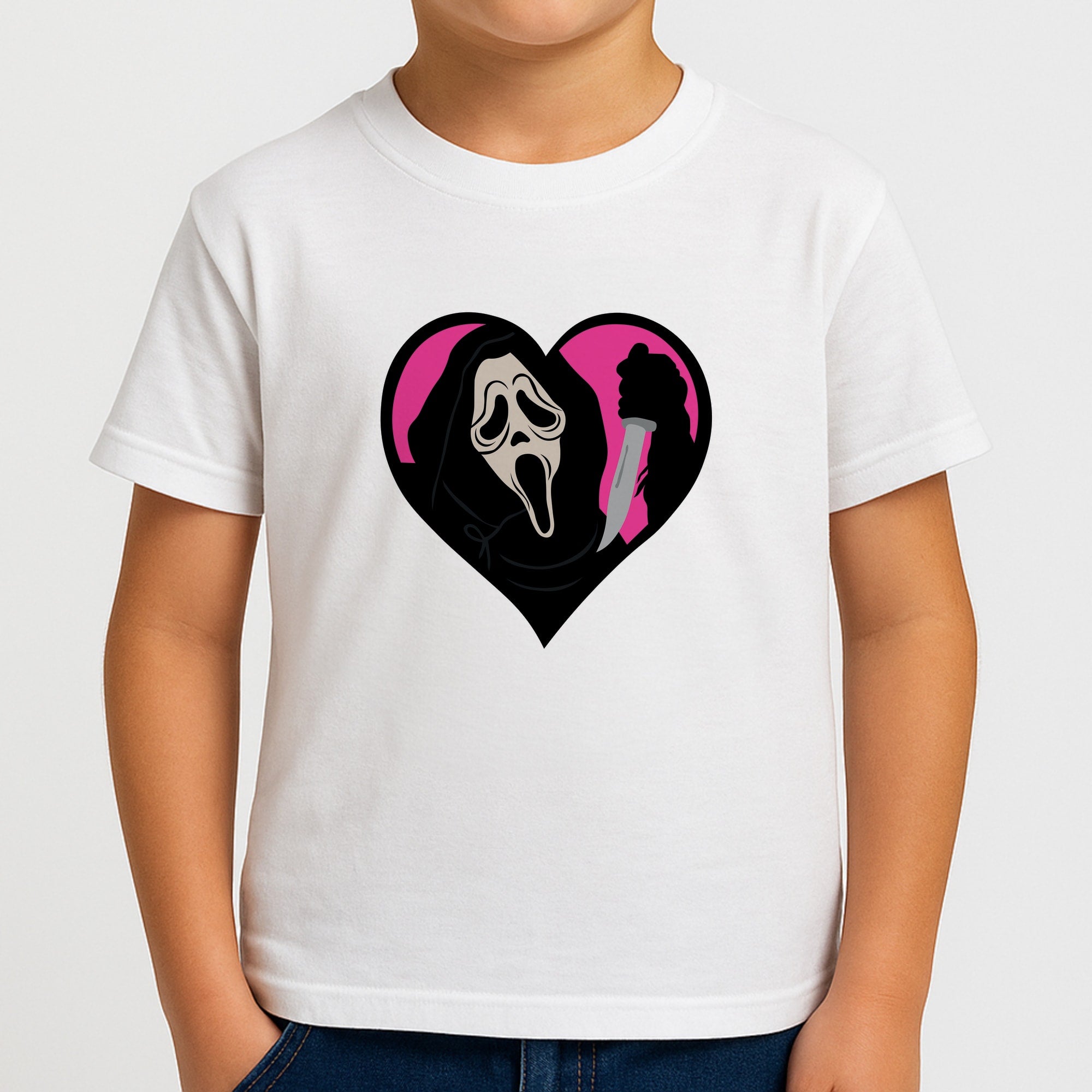 Heart face - Halloween Boys T-Shirt