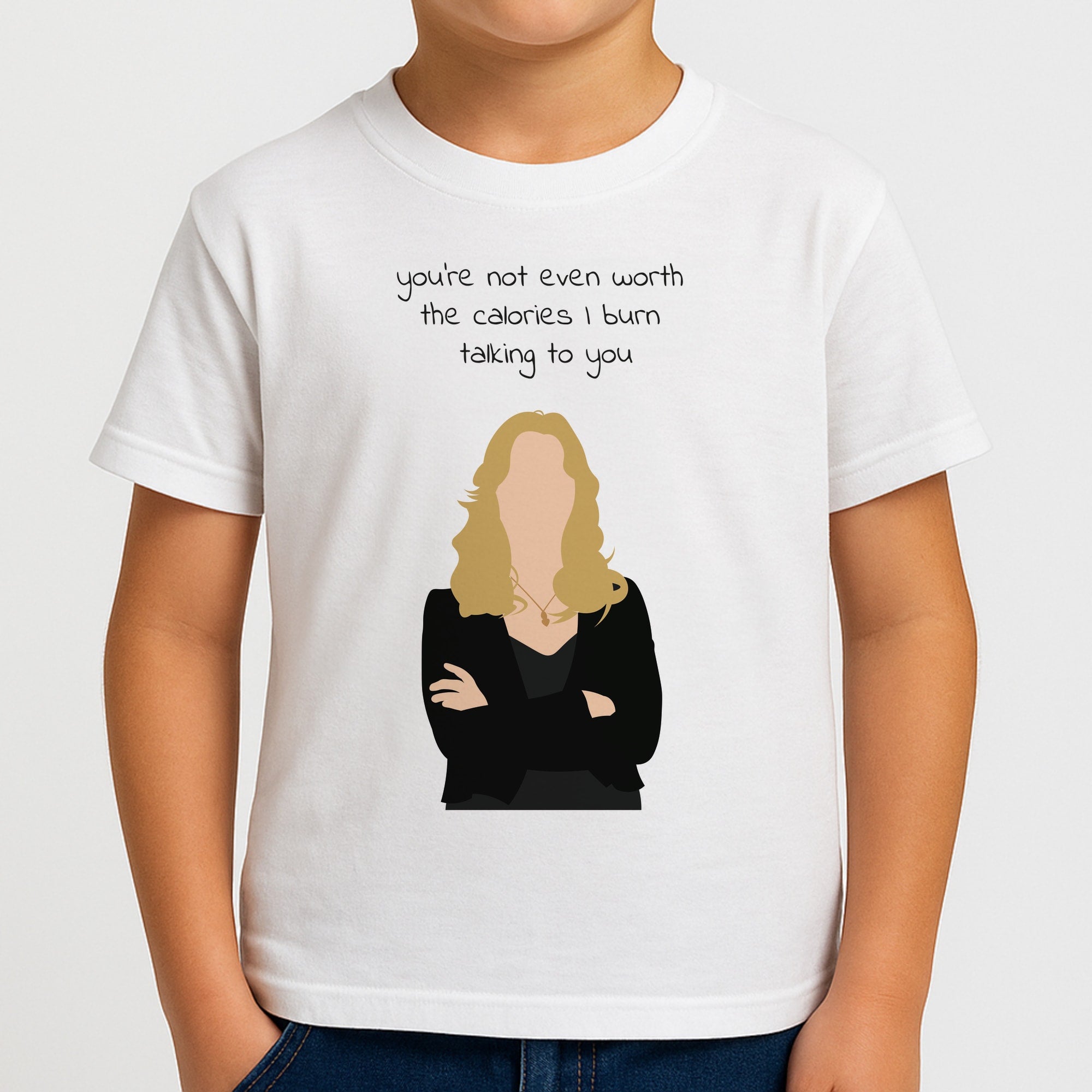 You're Not Even Worth The Calories I Burn Talking To You - VD Boys T-Shirt