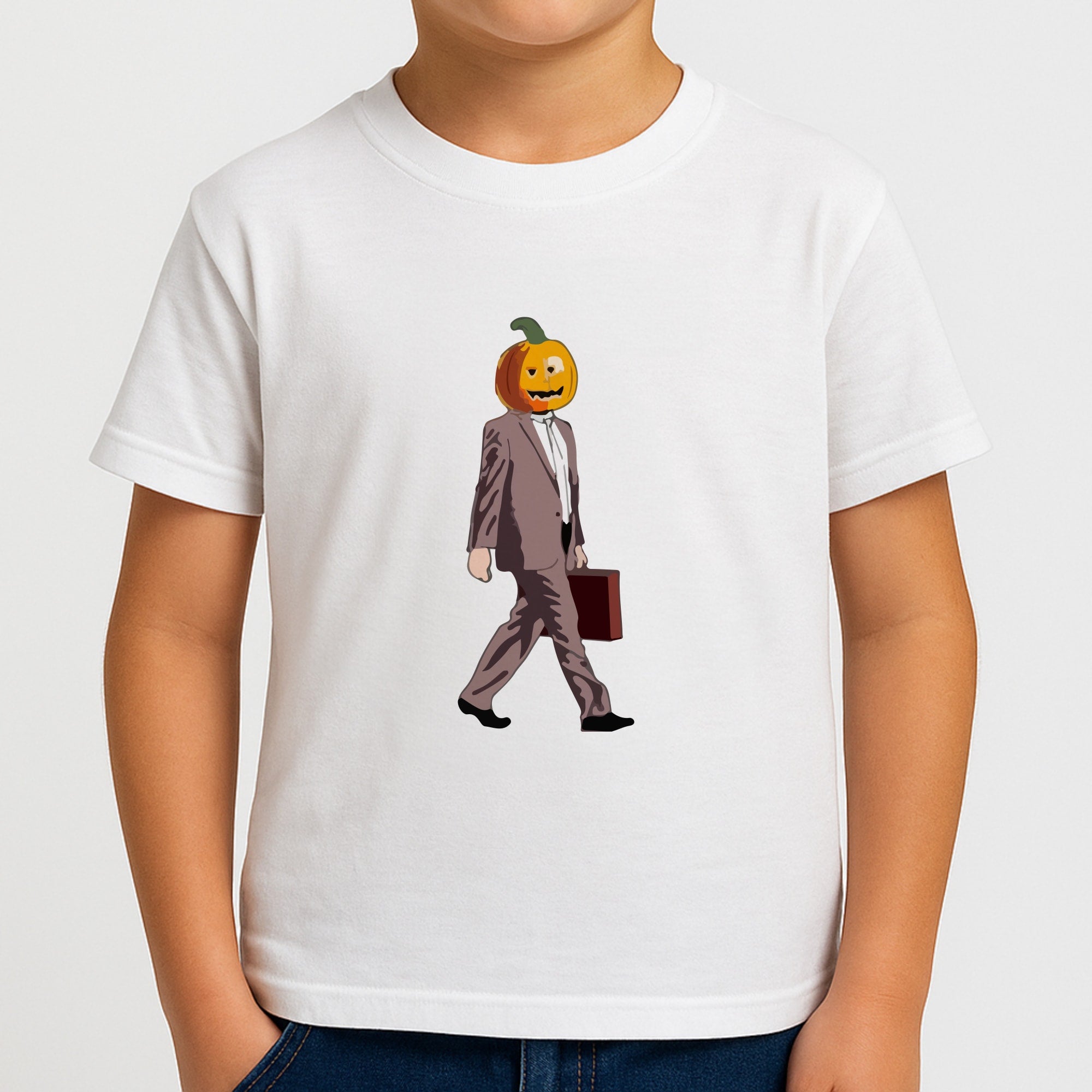 Dwight Pumpkin Head Boys T-Shirt