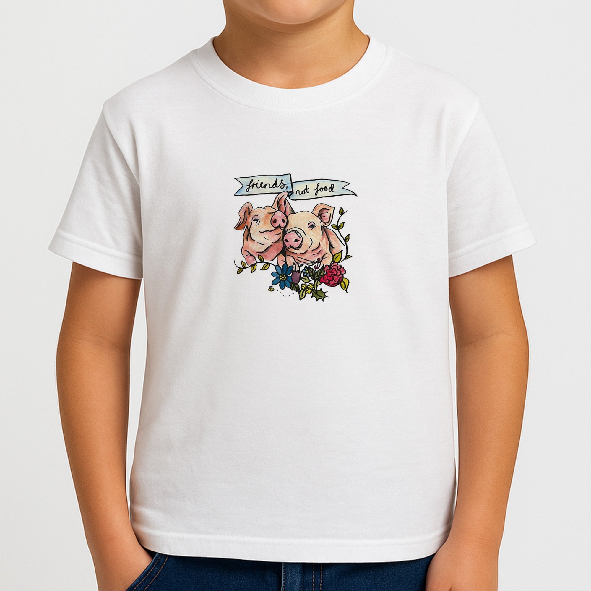 Friends Not Food - Vegan Boys T-Shirt