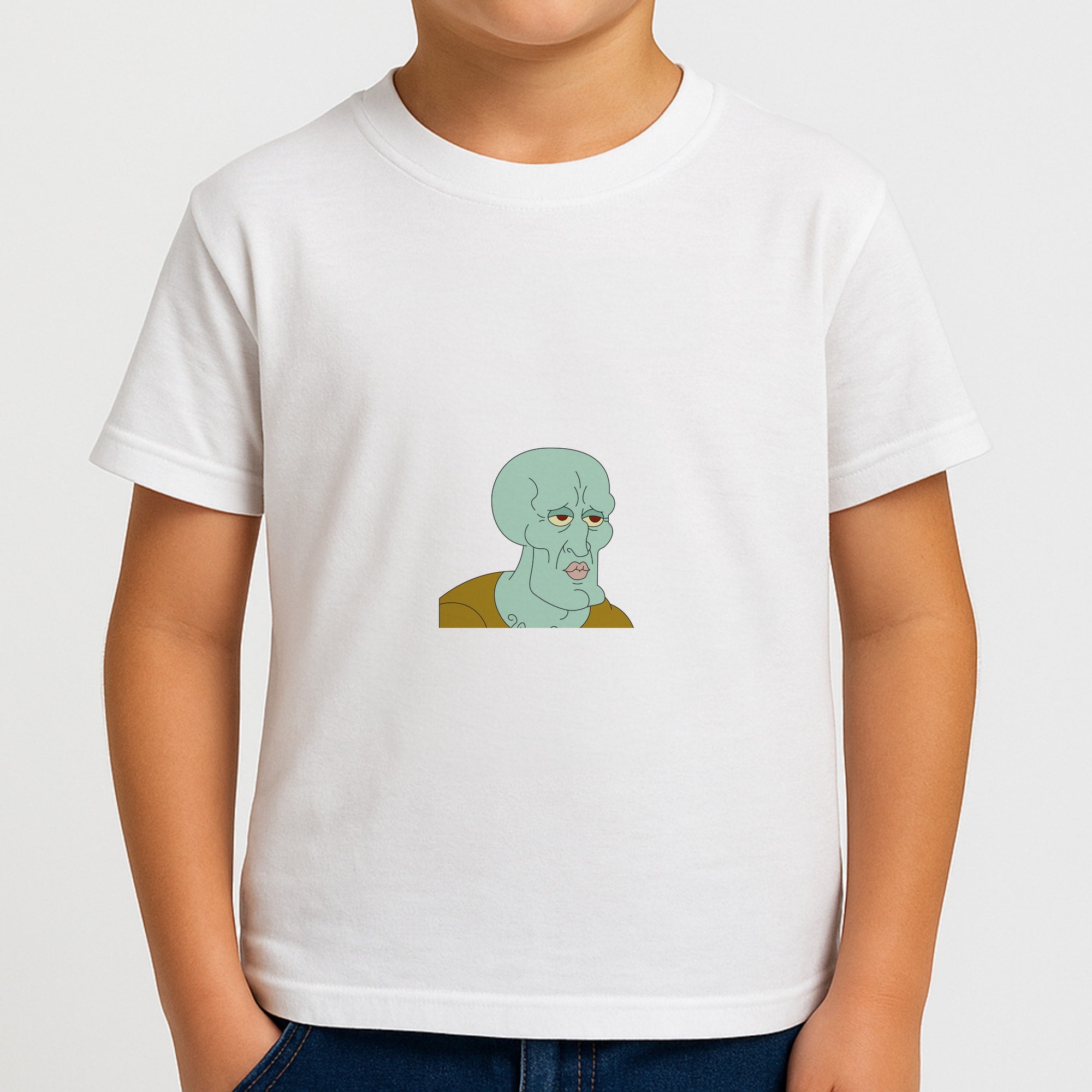 Muscly Squidward Boys T-Shirt