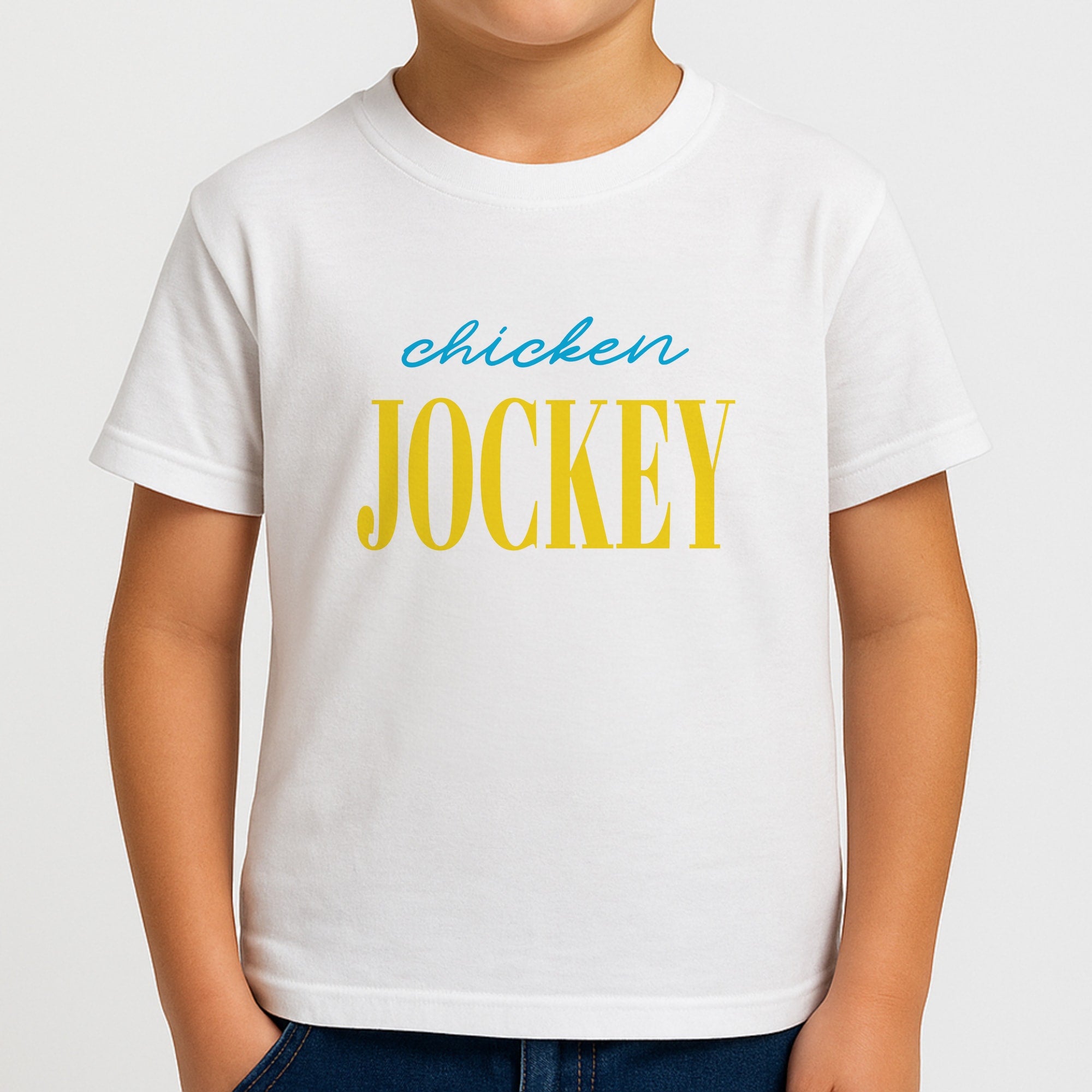 Chicken Jockey Blue Boys T-Shirt